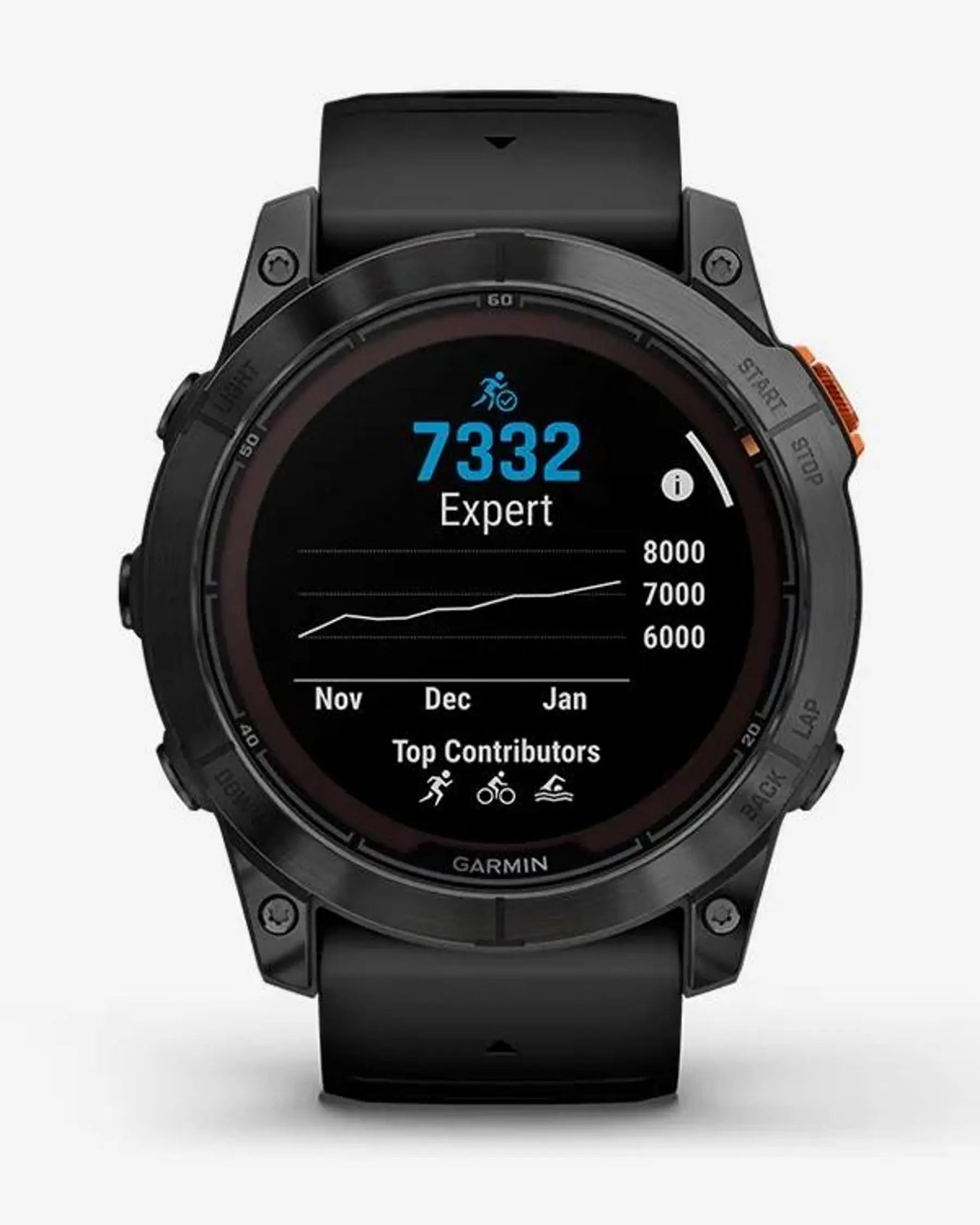 Garmin Fenix 7X Pro Solar Edition, dunkelgrau, schwarzes Armband