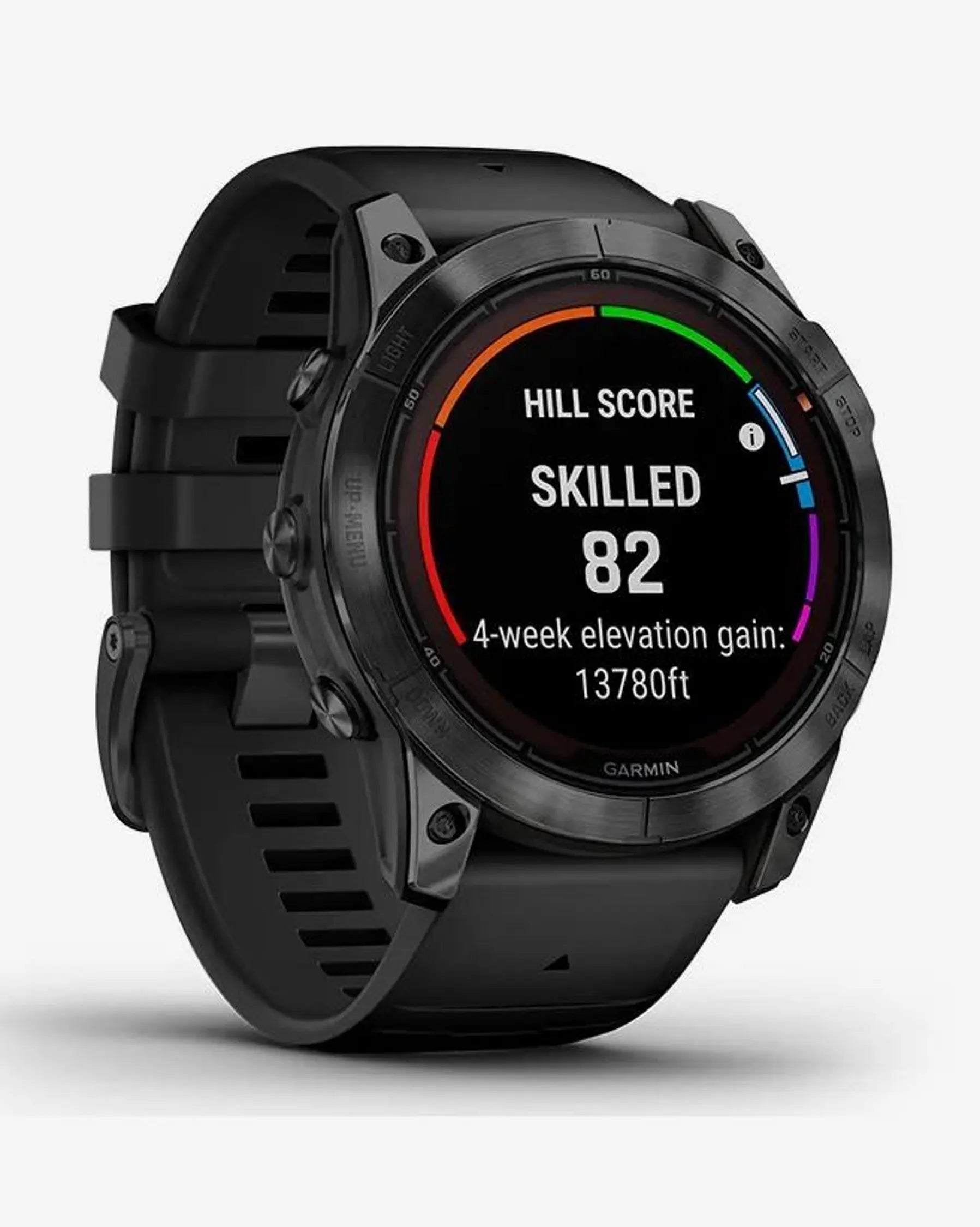 Garmin Fenix 7X Pro Solar Edition, dunkelgrau, schwarzes Armband