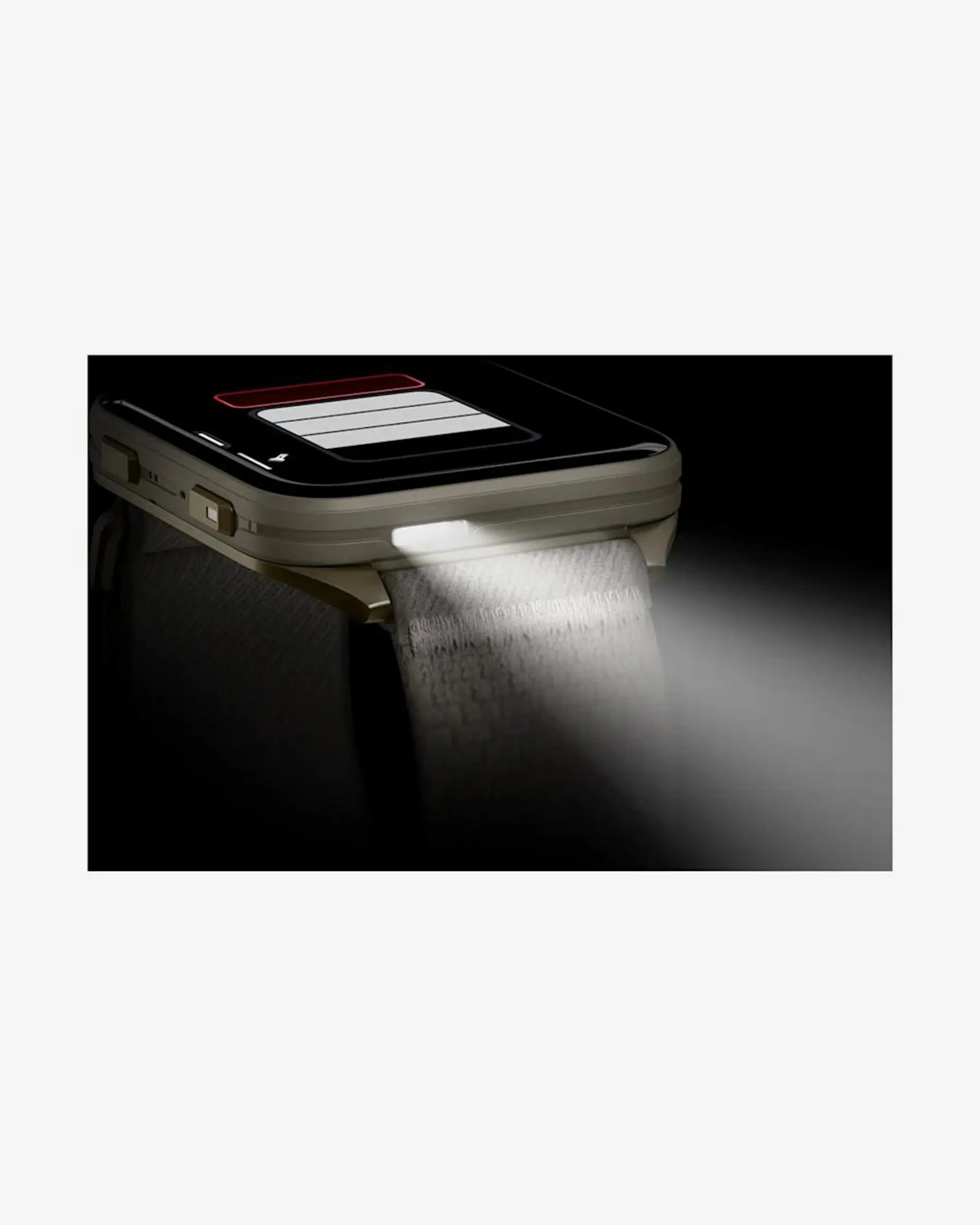 Garmin Venu X1 Gold mit grauem Armband