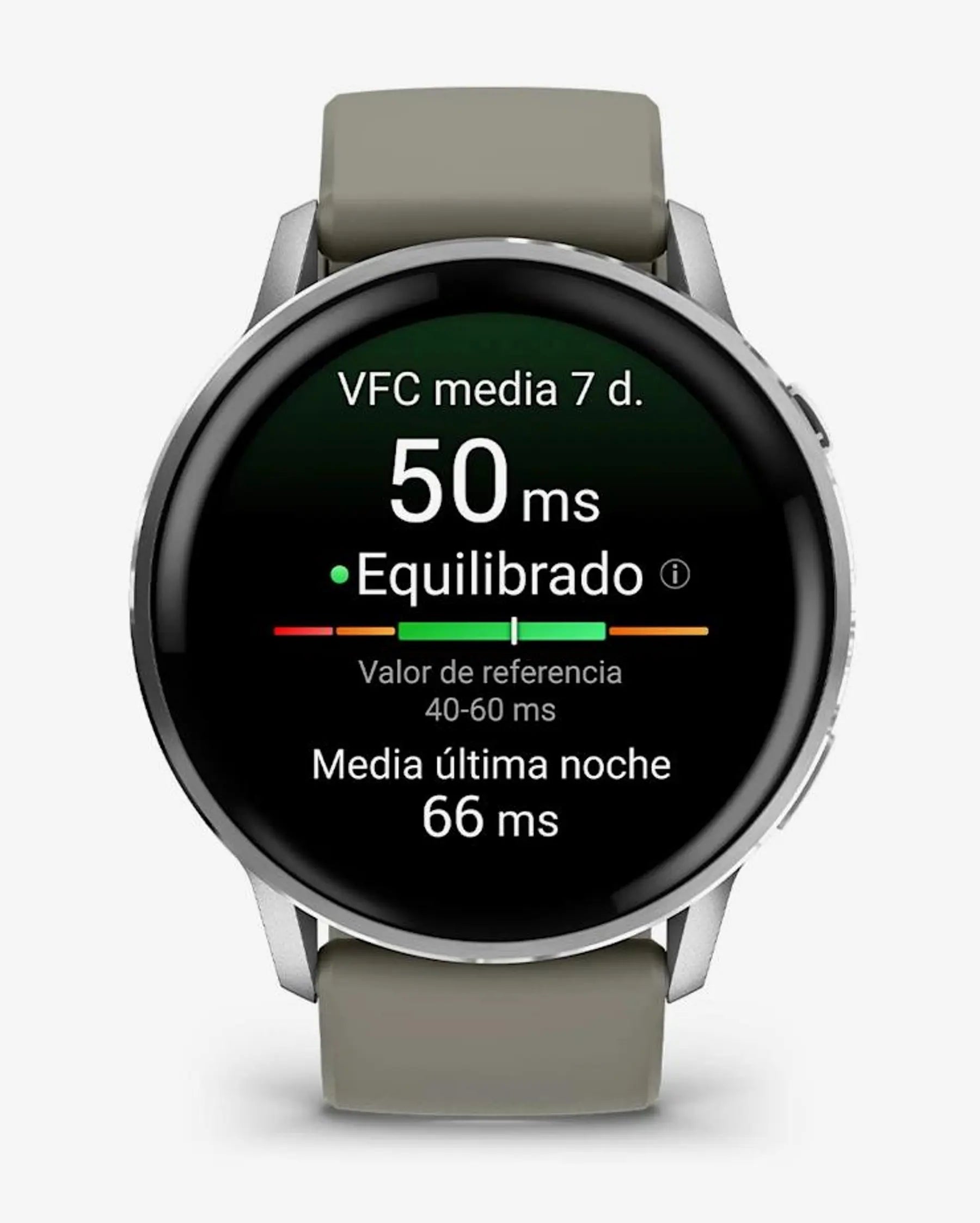 Garmin Venu 4 – 45 mm Silber mit grauem Armband