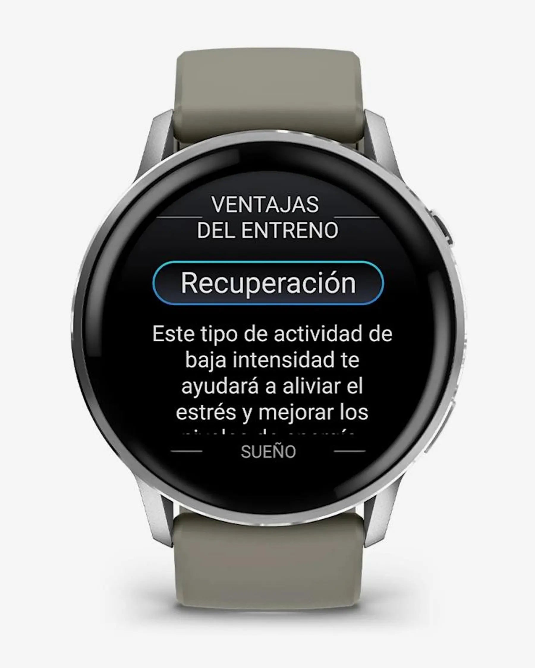 Garmin Venu 4 – 45 mm Silber mit grauem Armband
