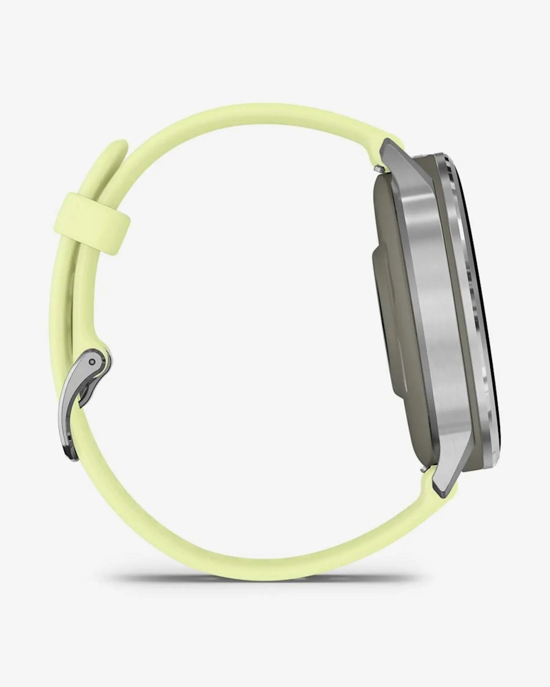 Garmin Venu 4 – 45 mm Silber mit gelbem Armband