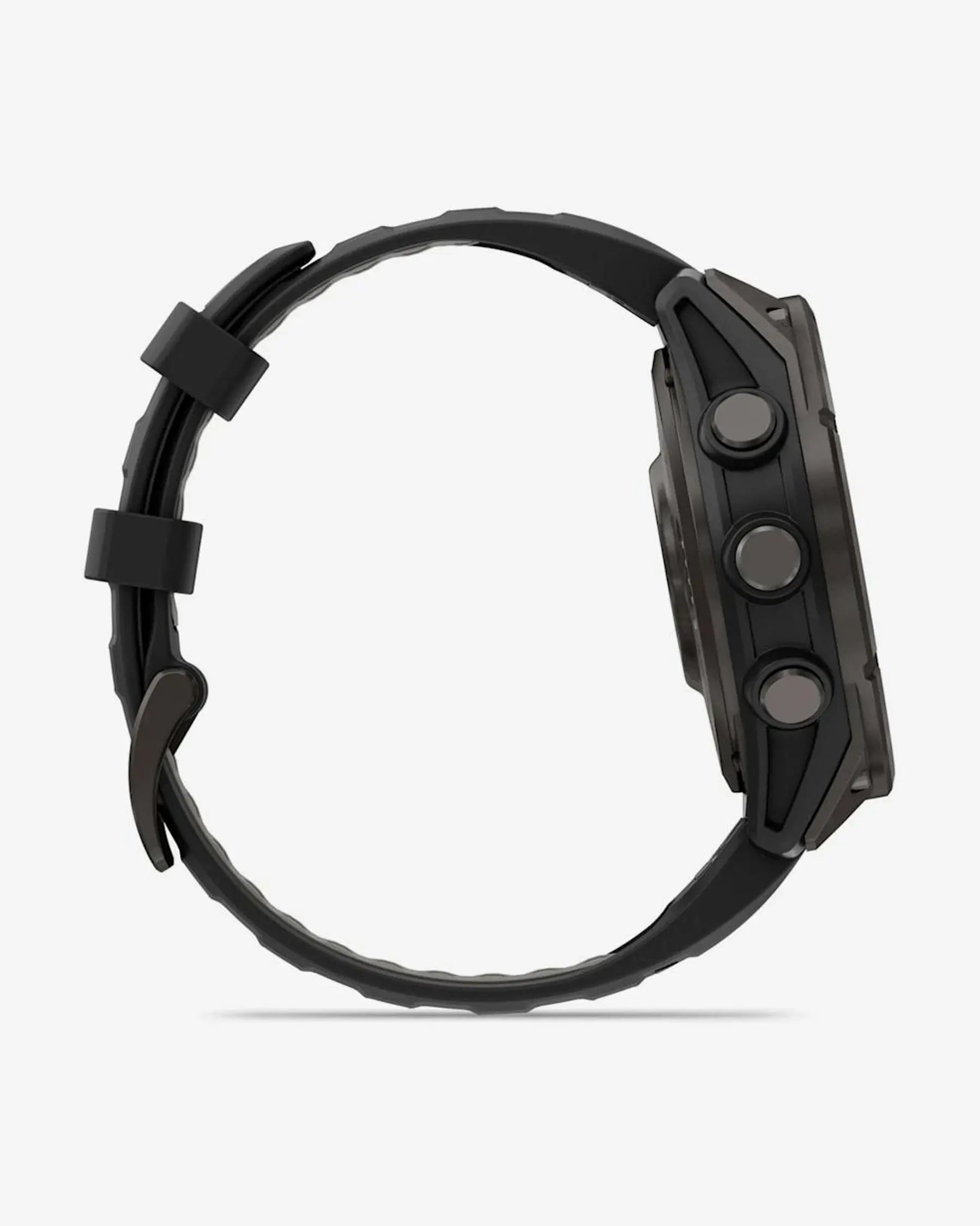 Garmin Fenix 8 Pro AMOLED Saphirglas 47 mm, Titan, Carbongrau, Schwarzes Armband