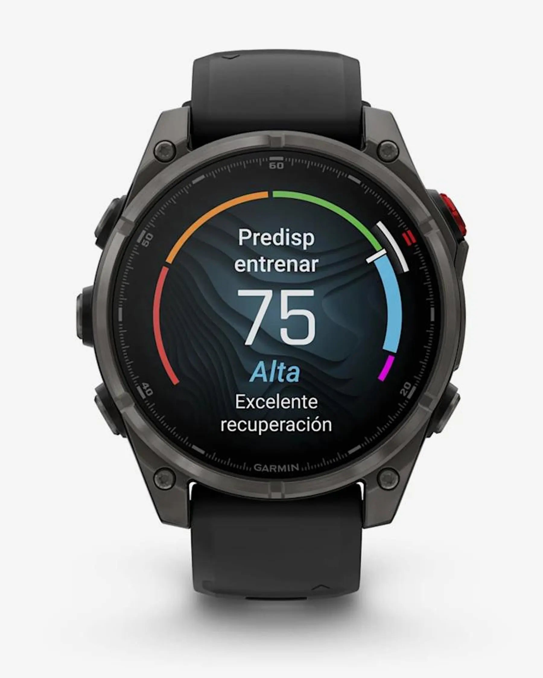 Garmin Fenix 8 Pro AMOLED Saphirglas 47 mm, Titan, Carbongrau, Schwarzes Armband