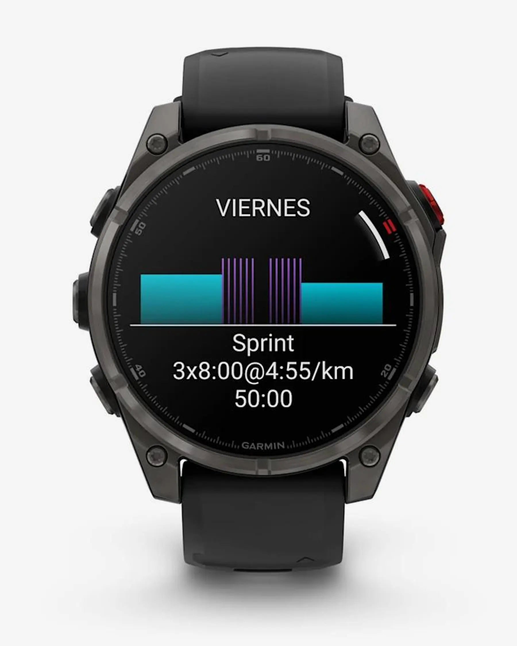 Garmin Fenix 8 Pro AMOLED Saphirglas 47 mm, Titan, Carbongrau, Schwarzes Armband