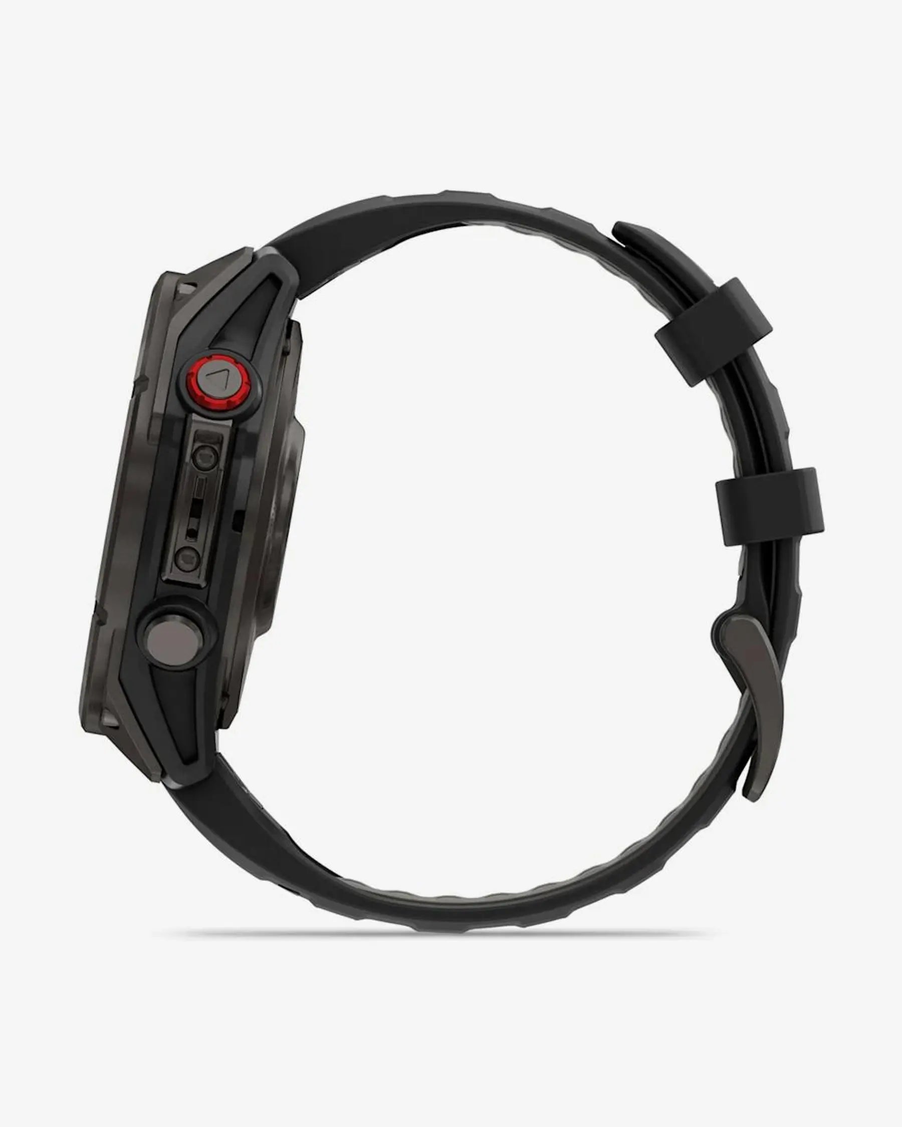 Garmin Fenix 8 Pro AMOLED Saphirglas 47 mm, Titan, Carbongrau, Schwarzes Armband