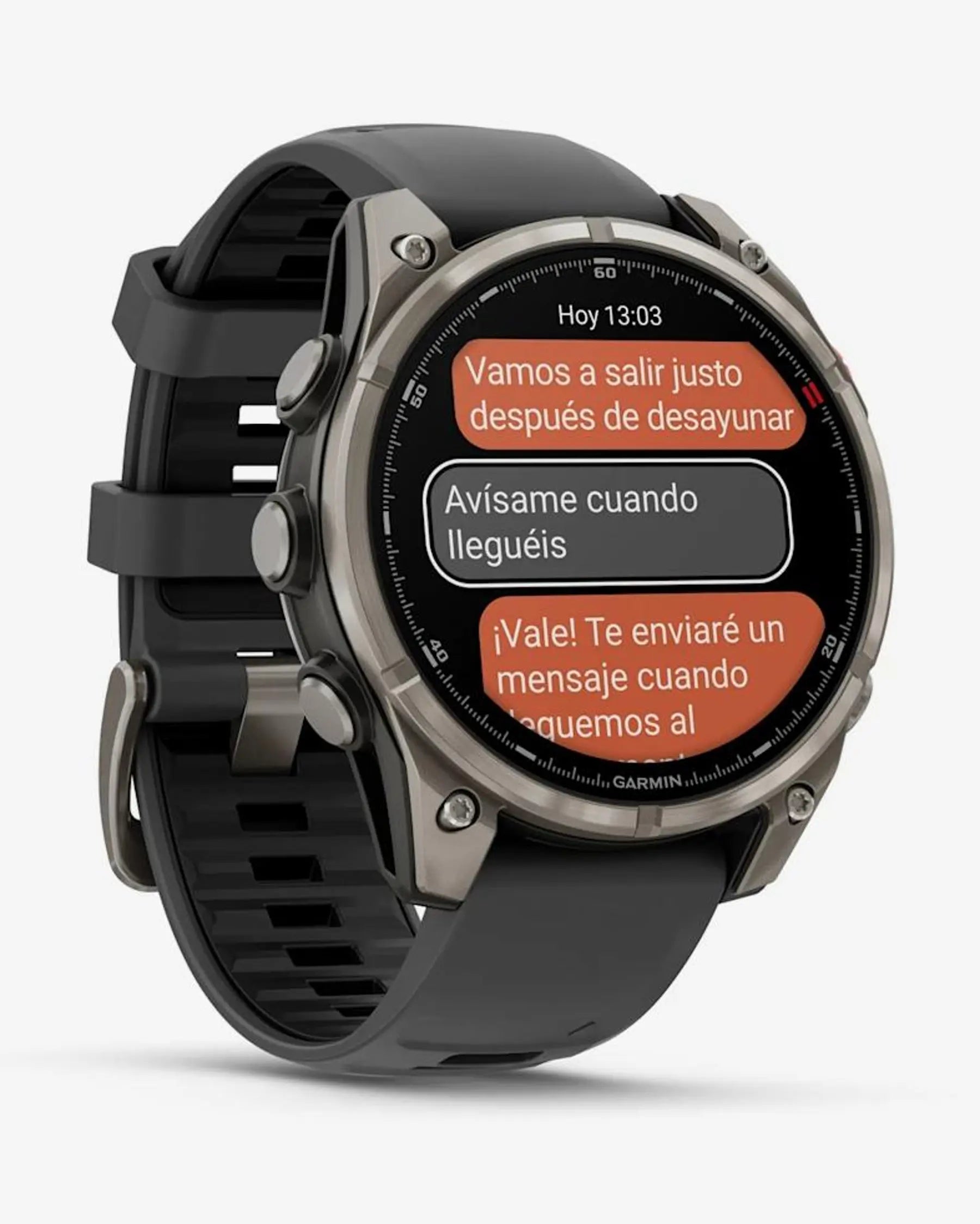 Garmin Fenix 8 Pro AMOLED Saphirglas 47 mm, Titangrau, Silber, Schwarz, Graues Armband