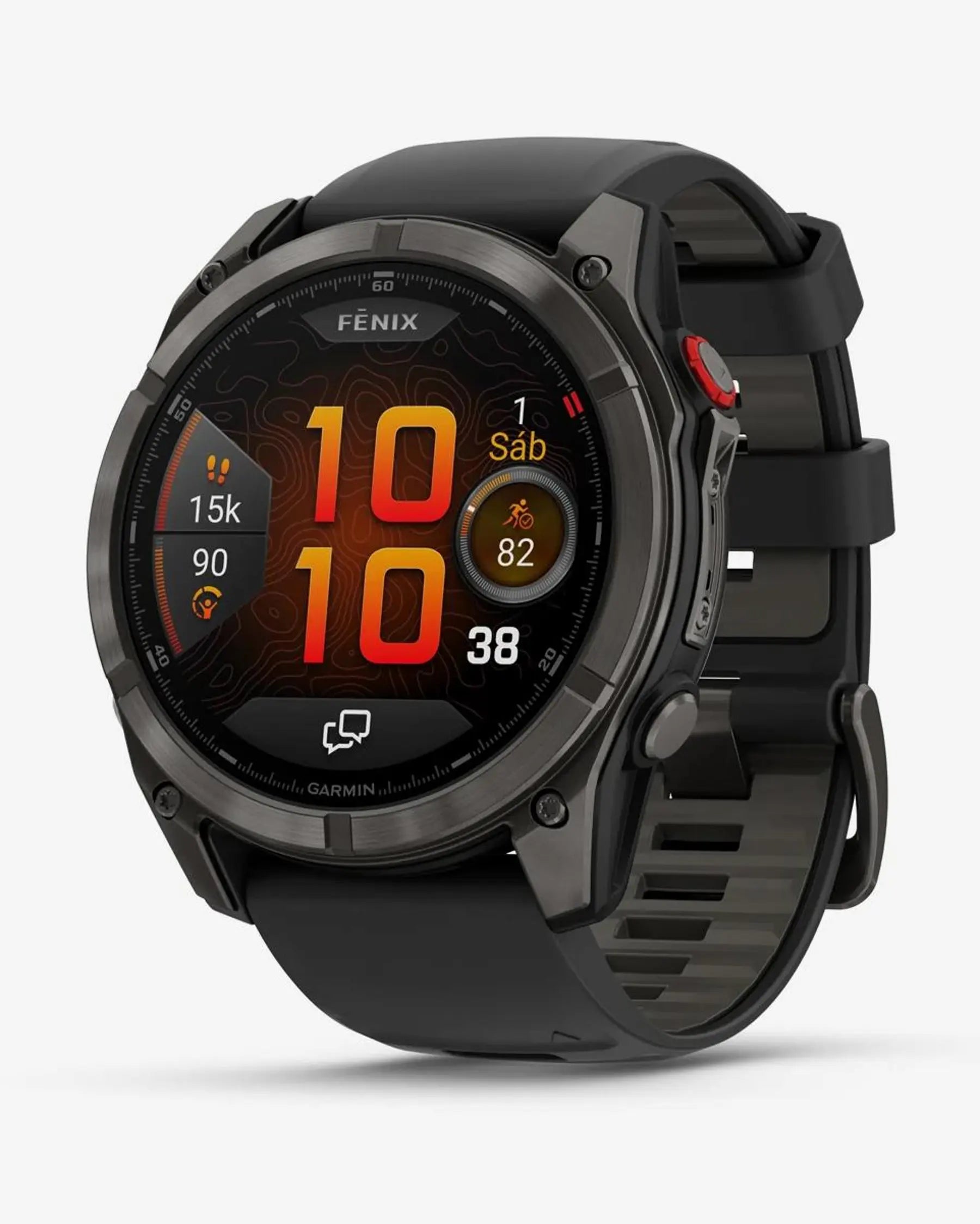 Garmin Fenix 8 Pro AMOLED Sapphire 51 mm Titanium Carbon Gray Black Strap