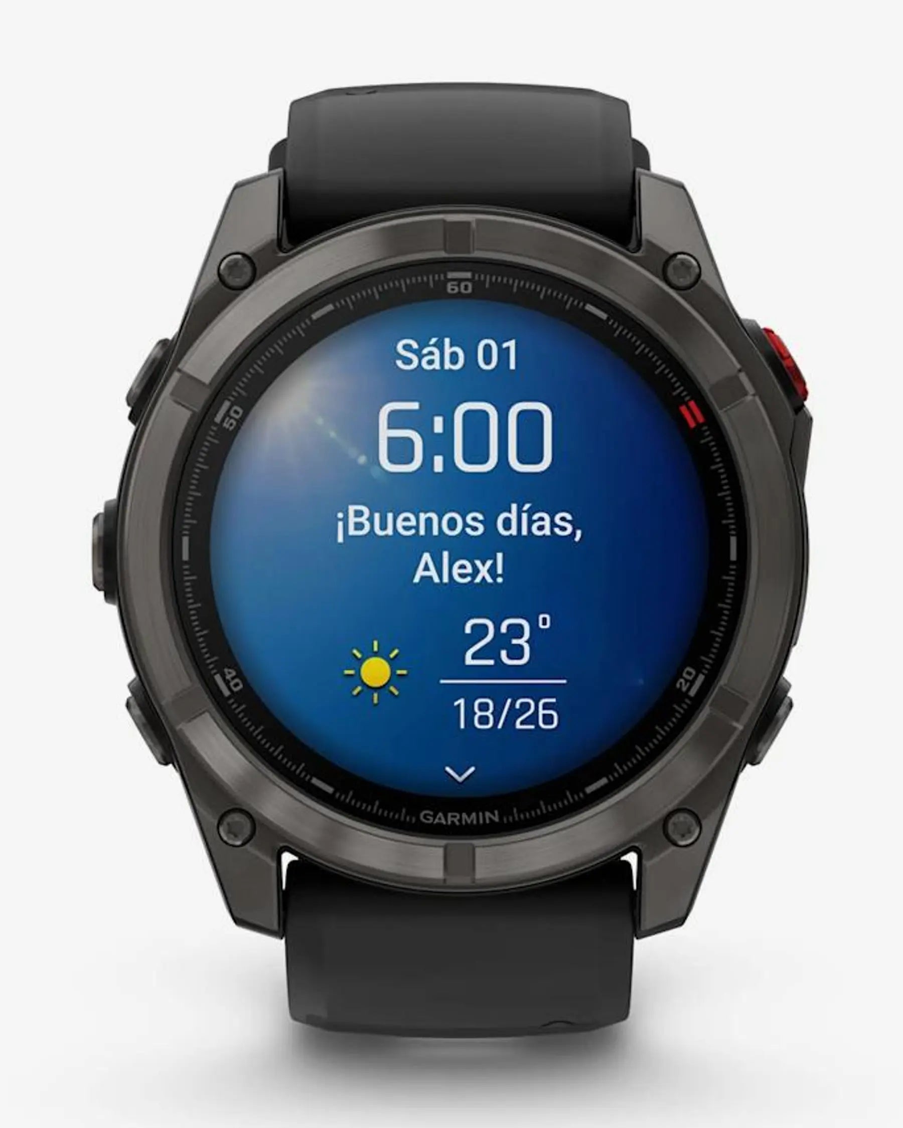 Garmin Fenix 8 Pro AMOLED Sapphire 51 mm Titanium Carbon Gray Black Strap