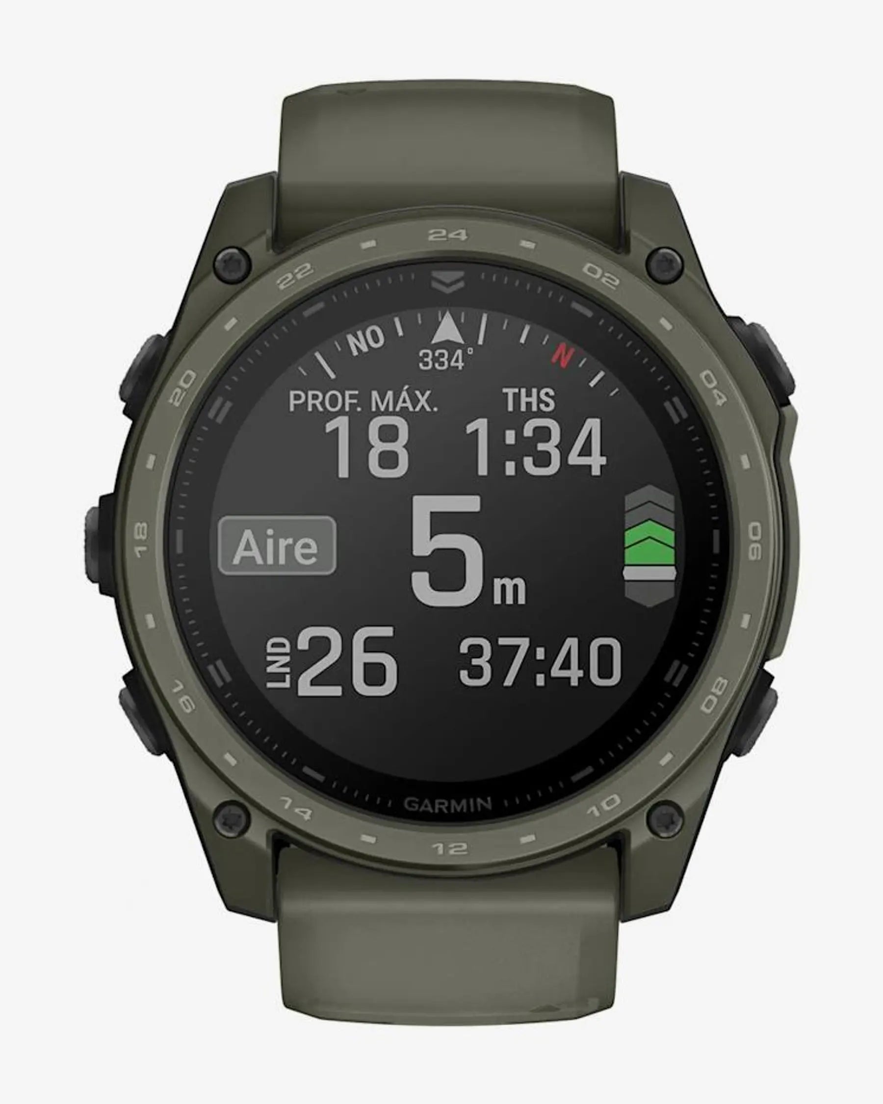 Garmin Tactix 8 AMOLED 51 mm Cerakote Green