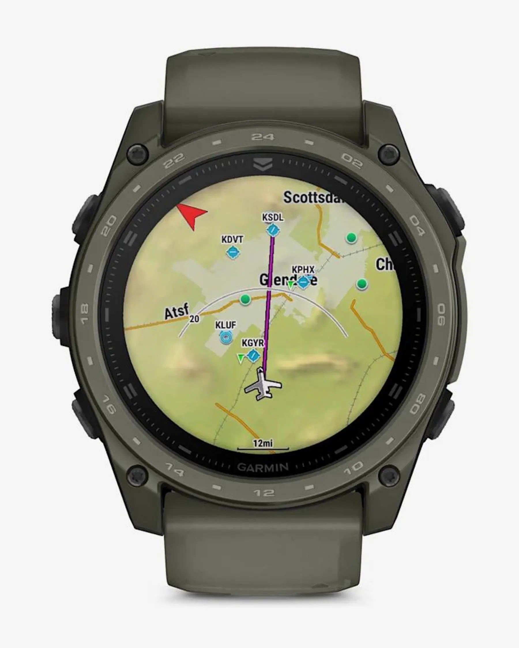 Garmin Tactix 8 AMOLED 51 mm Cerakote Green