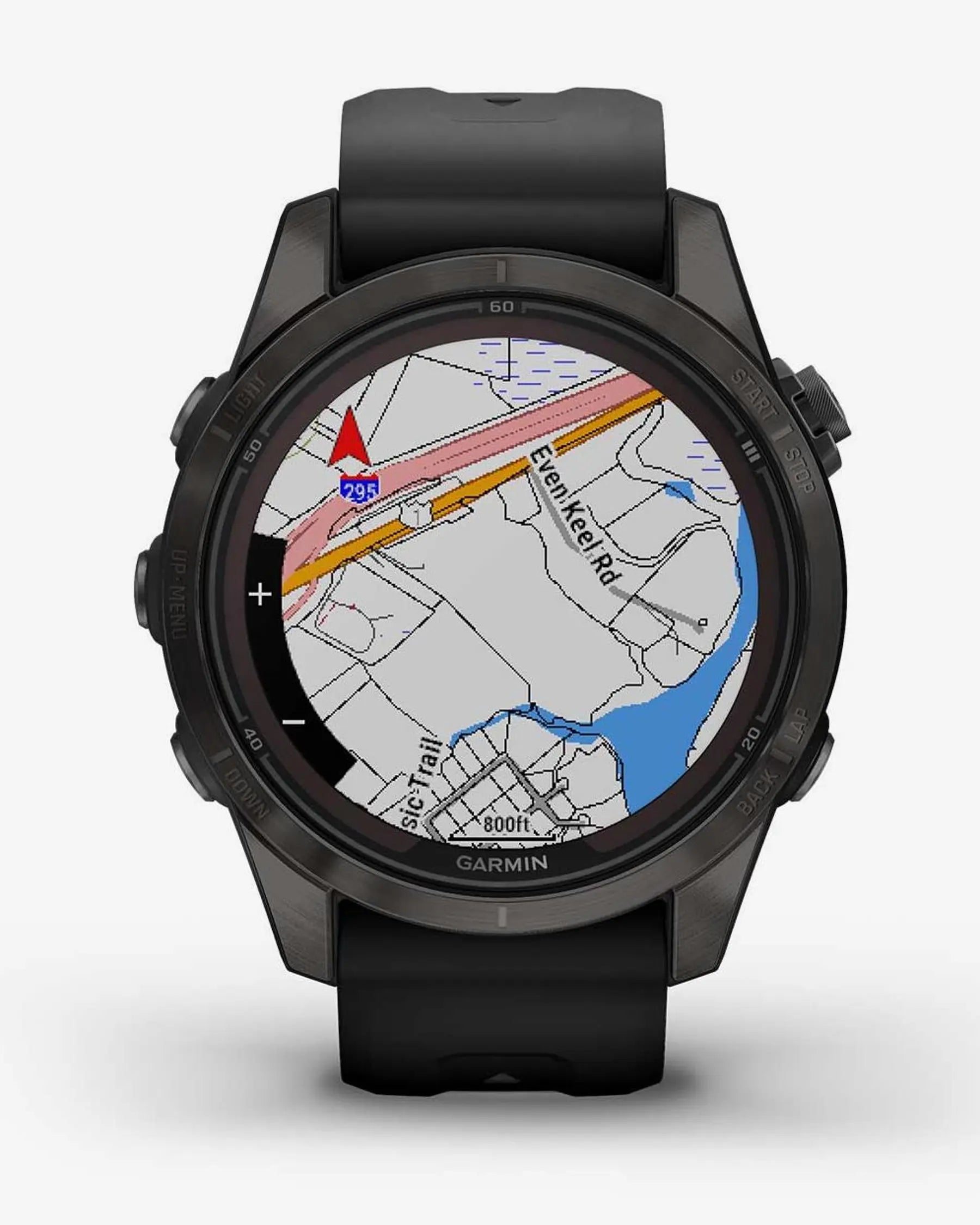 Garmin Fenix 7S Pro Saphir Solar Titan Carbon Grau Schwarzes Armband