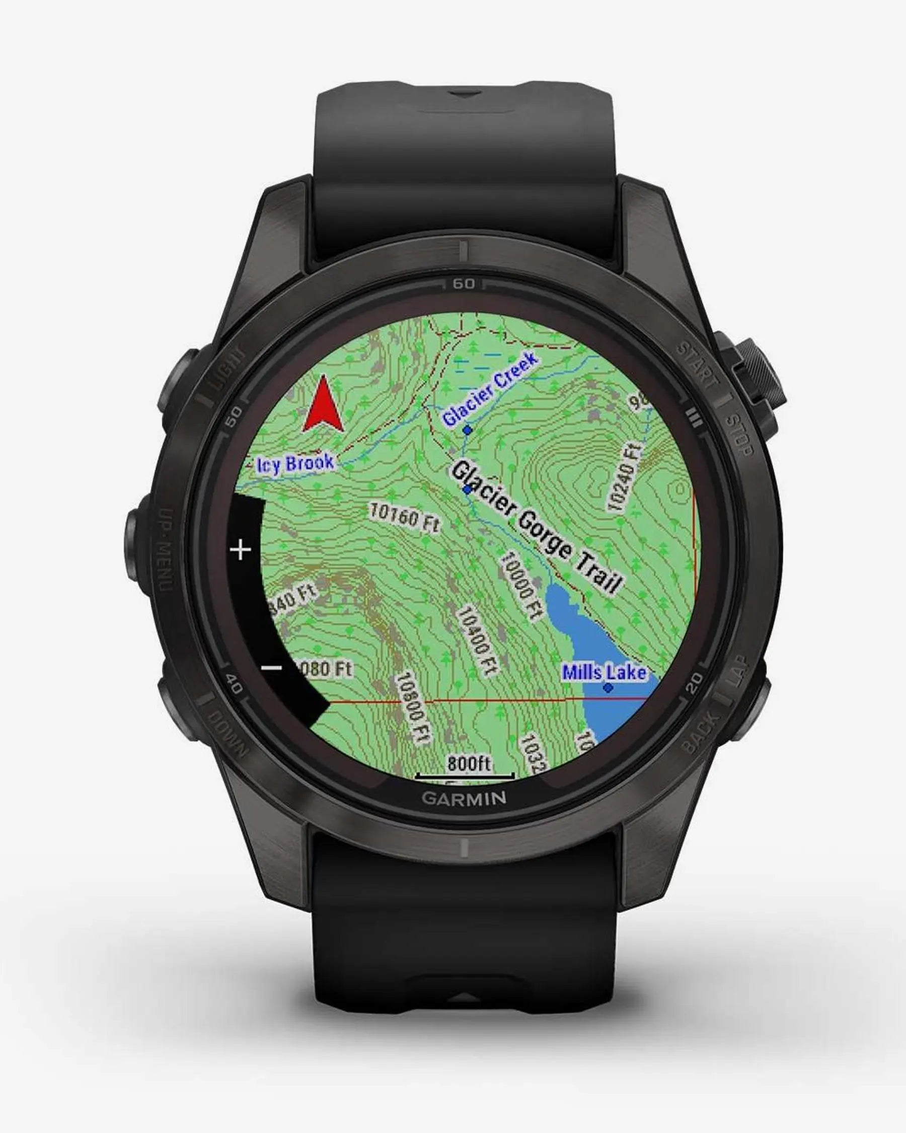 Garmin Fenix 7S Pro Saphir Solar Titan Carbon Grau Schwarzes Armband
