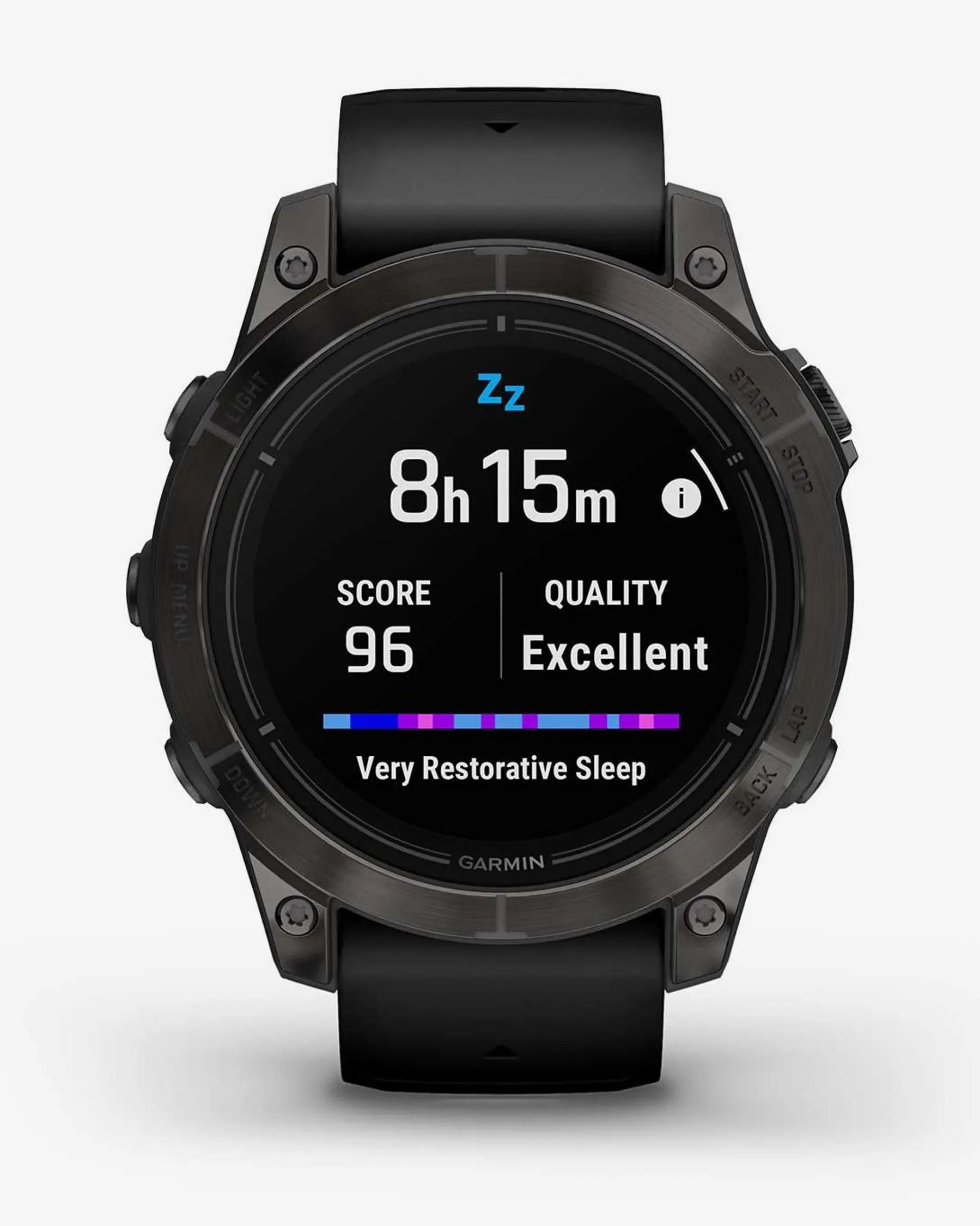 Garmin EPIX 2 PRO Saphirglas, 47 mm, Titan DLC, Carbongrau, Schwarzes Armband