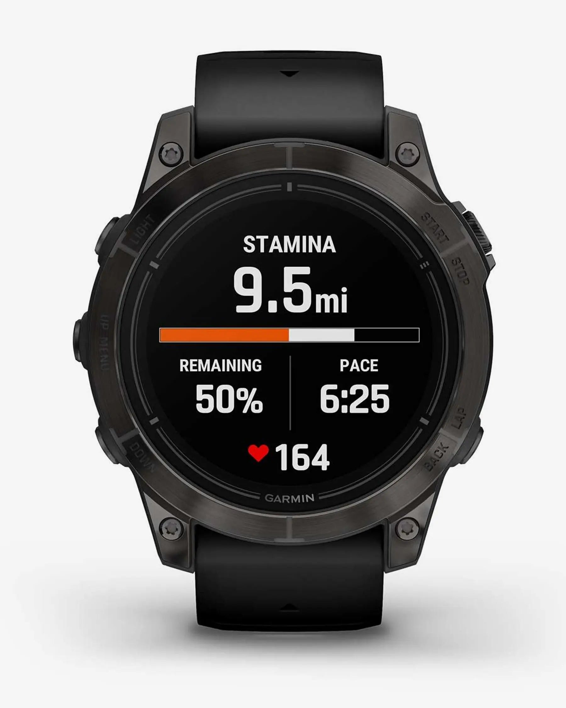 Garmin EPIX 2 PRO Saphirglas, 47 mm, Titan DLC, Carbongrau, Schwarzes Armband