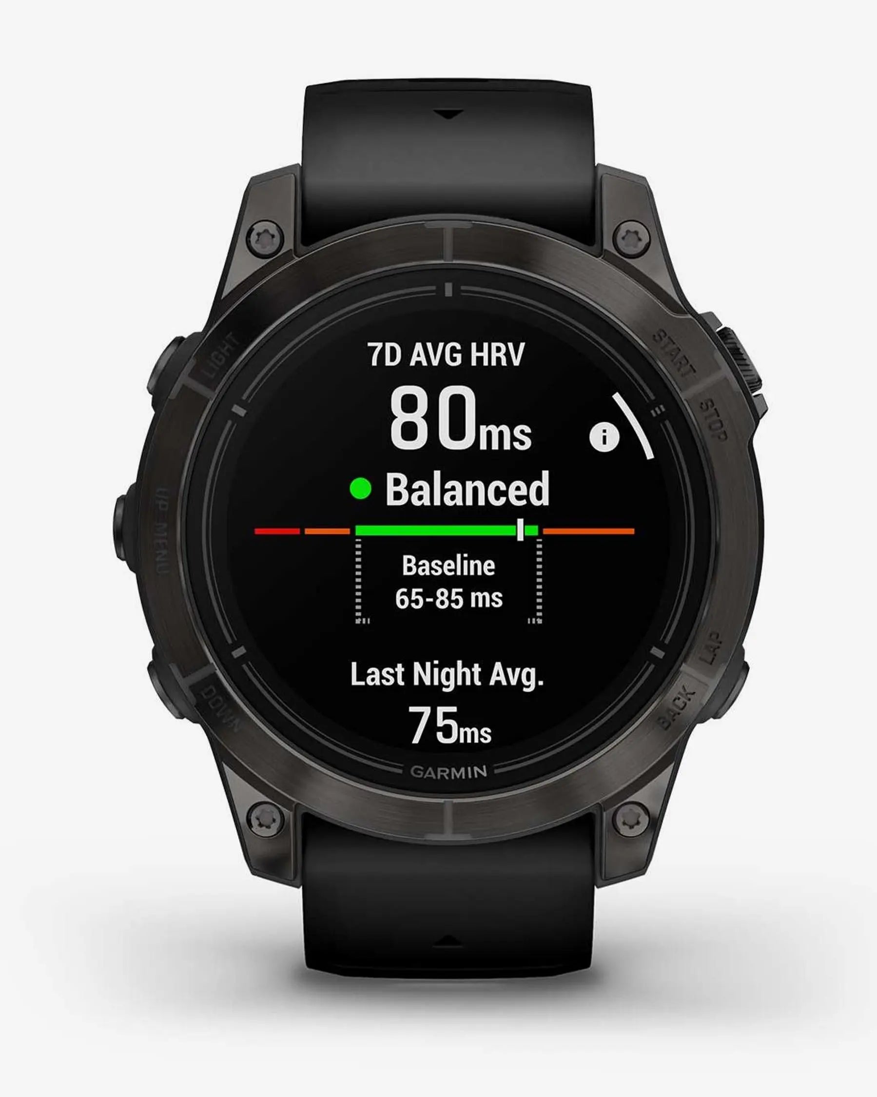 Garmin EPIX 2 PRO Saphirglas, 47 mm, Titan DLC, Carbongrau, Schwarzes Armband
