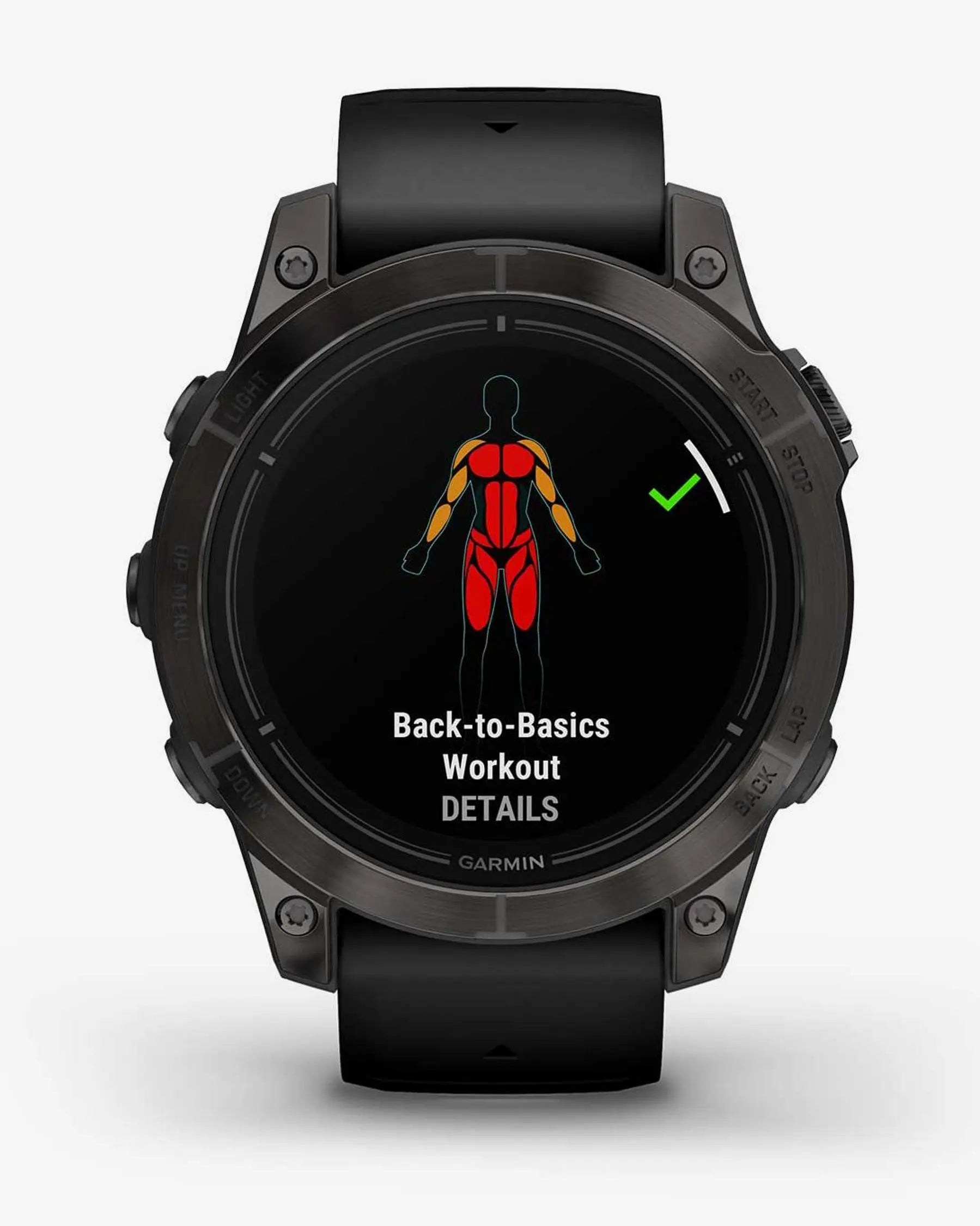 Garmin EPIX 2 PRO Saphirglas, 47 mm, Titan DLC, Carbongrau, Schwarzes Armband