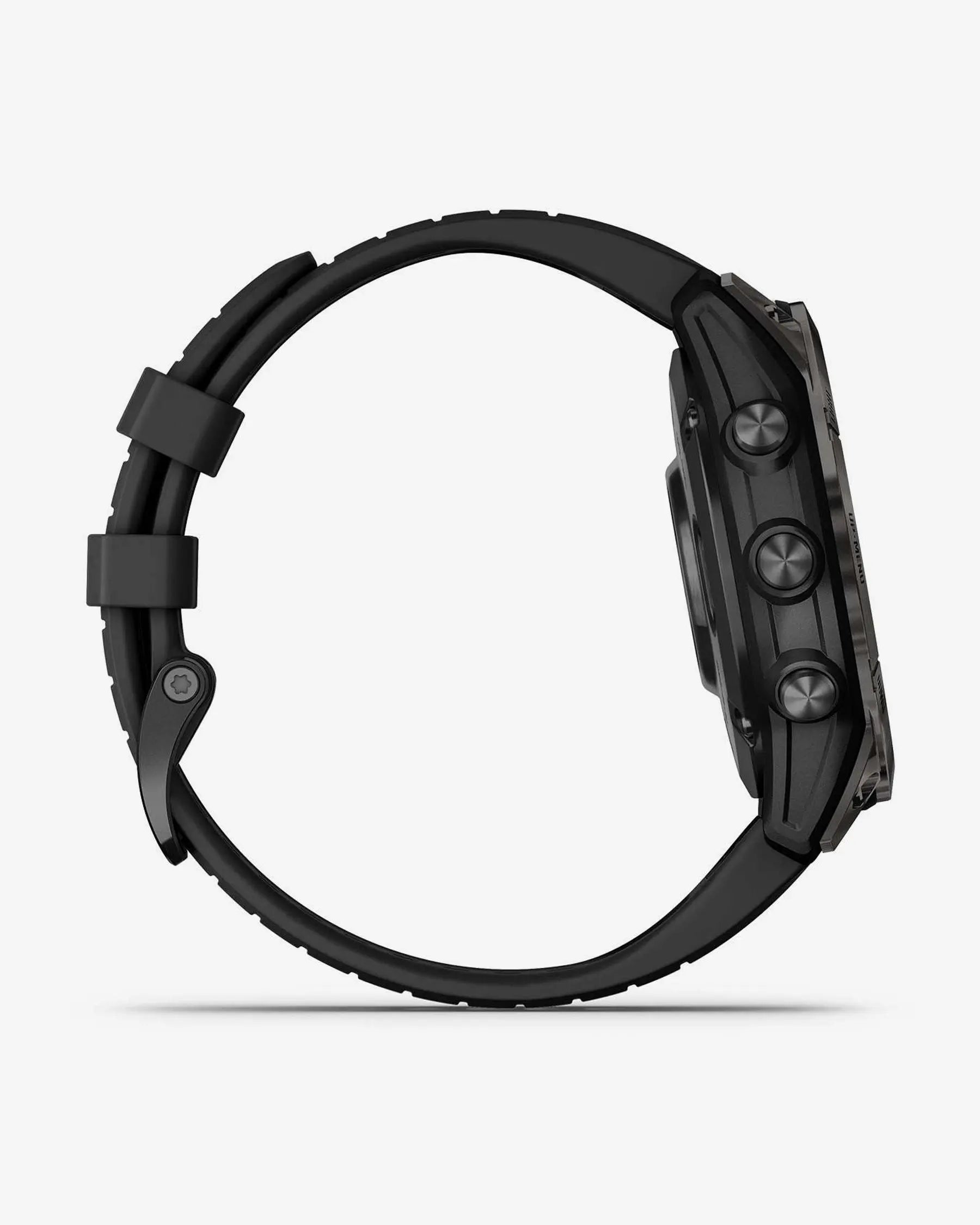 Garmin EPIX 2 PRO Saphirglas, 47 mm, Titan DLC, Carbongrau, Schwarzes Armband