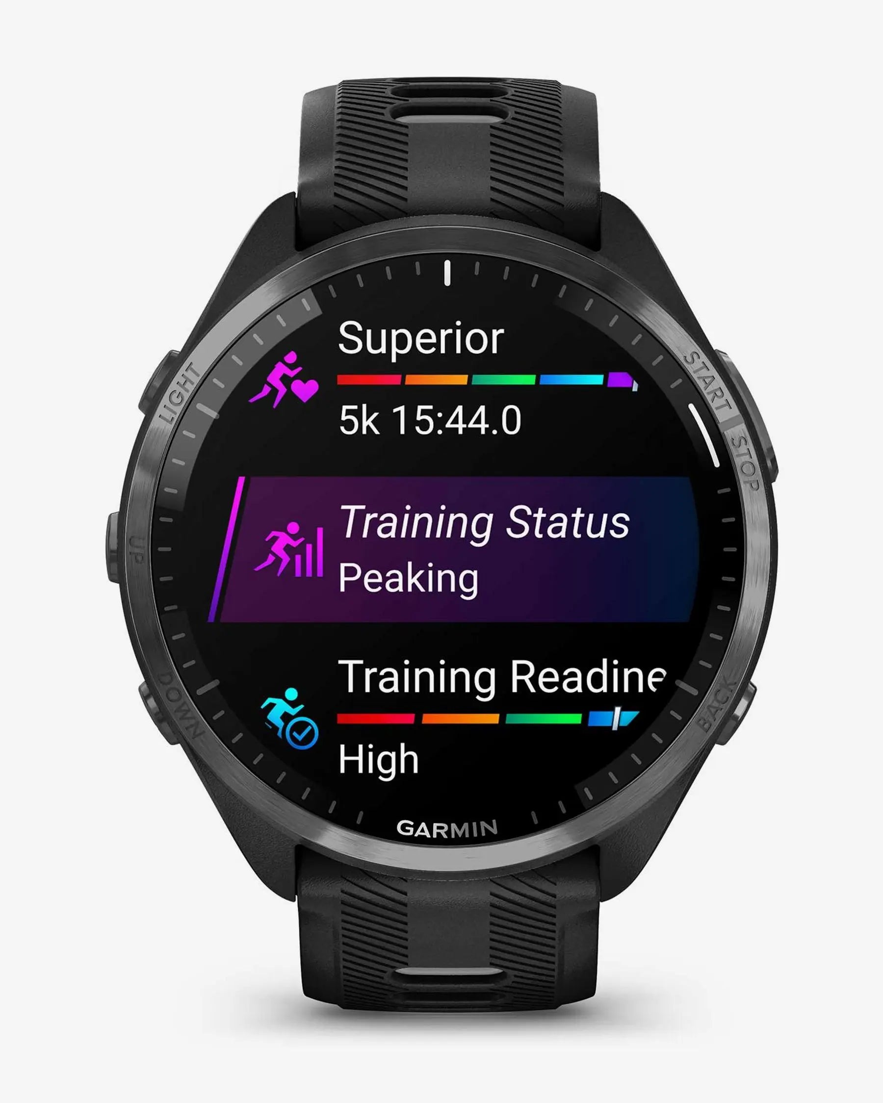Garmin Forerunner 965 Schwarz mit schwarz-grauem Armband