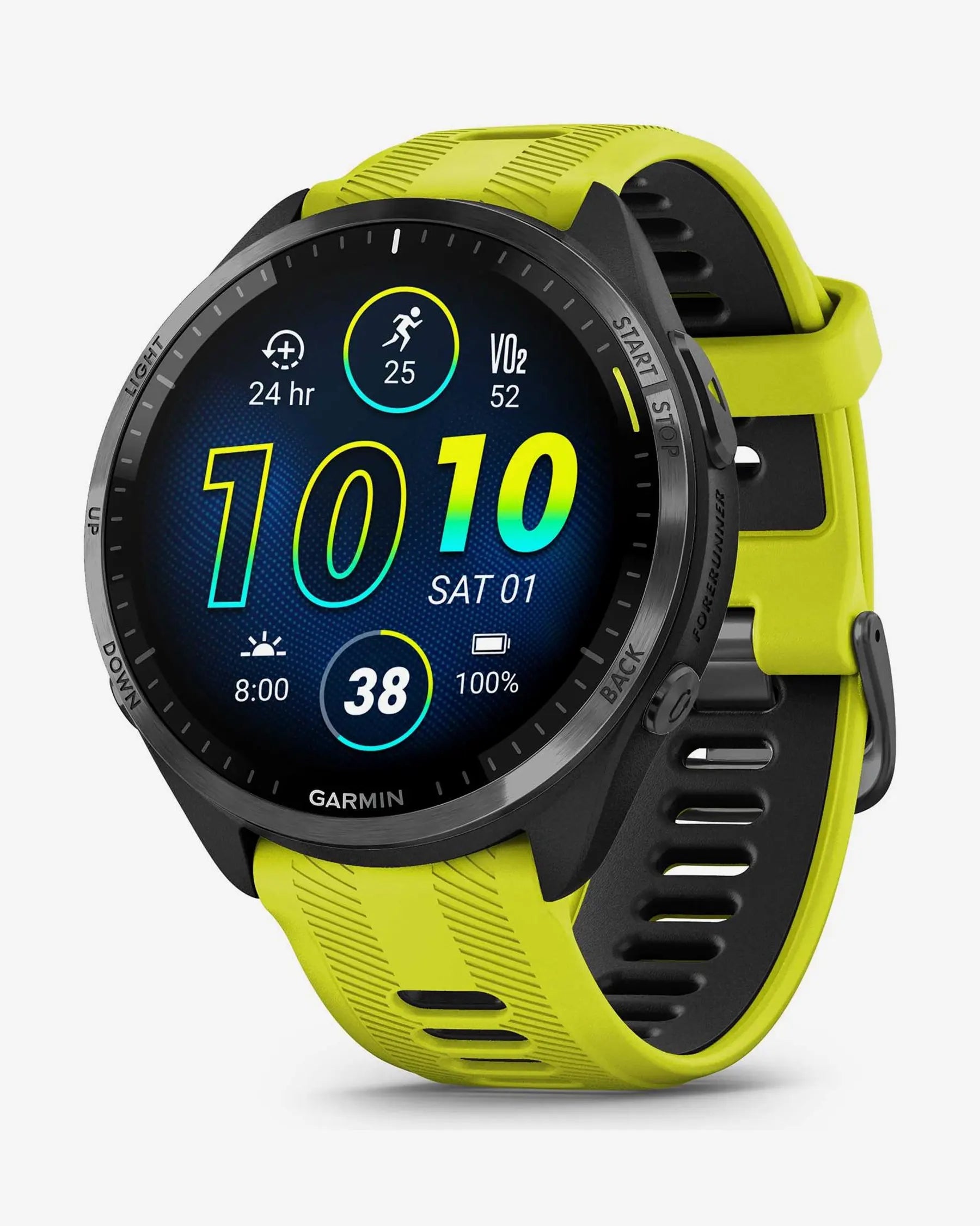 Garmin Forerunner 965 (schwarz mit gelbem Armband)