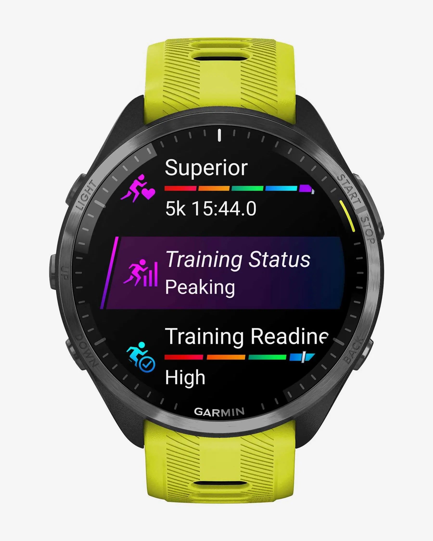 Garmin Forerunner 965 (schwarz mit gelbem Armband)