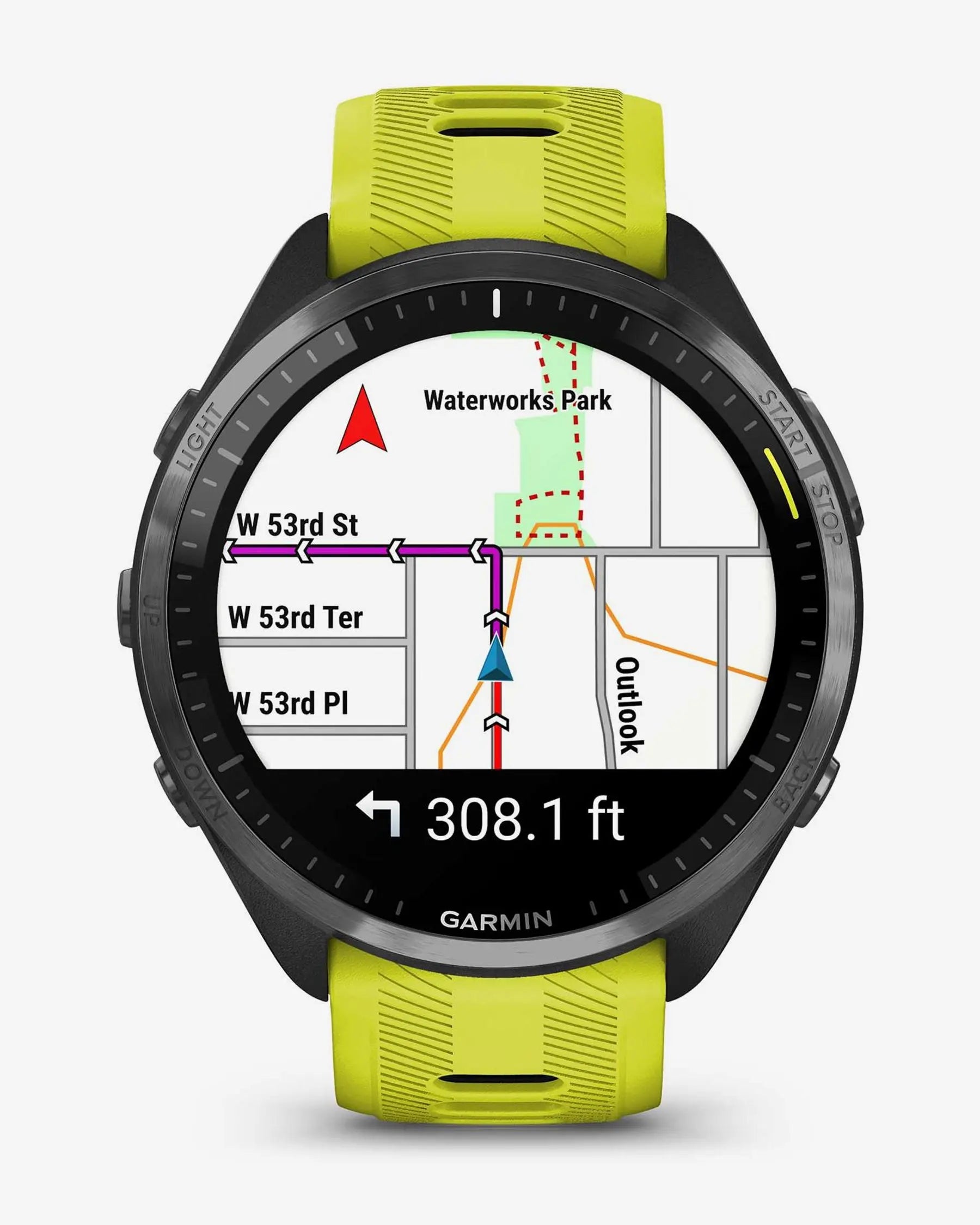 Garmin Forerunner 965 (schwarz mit gelbem Armband)