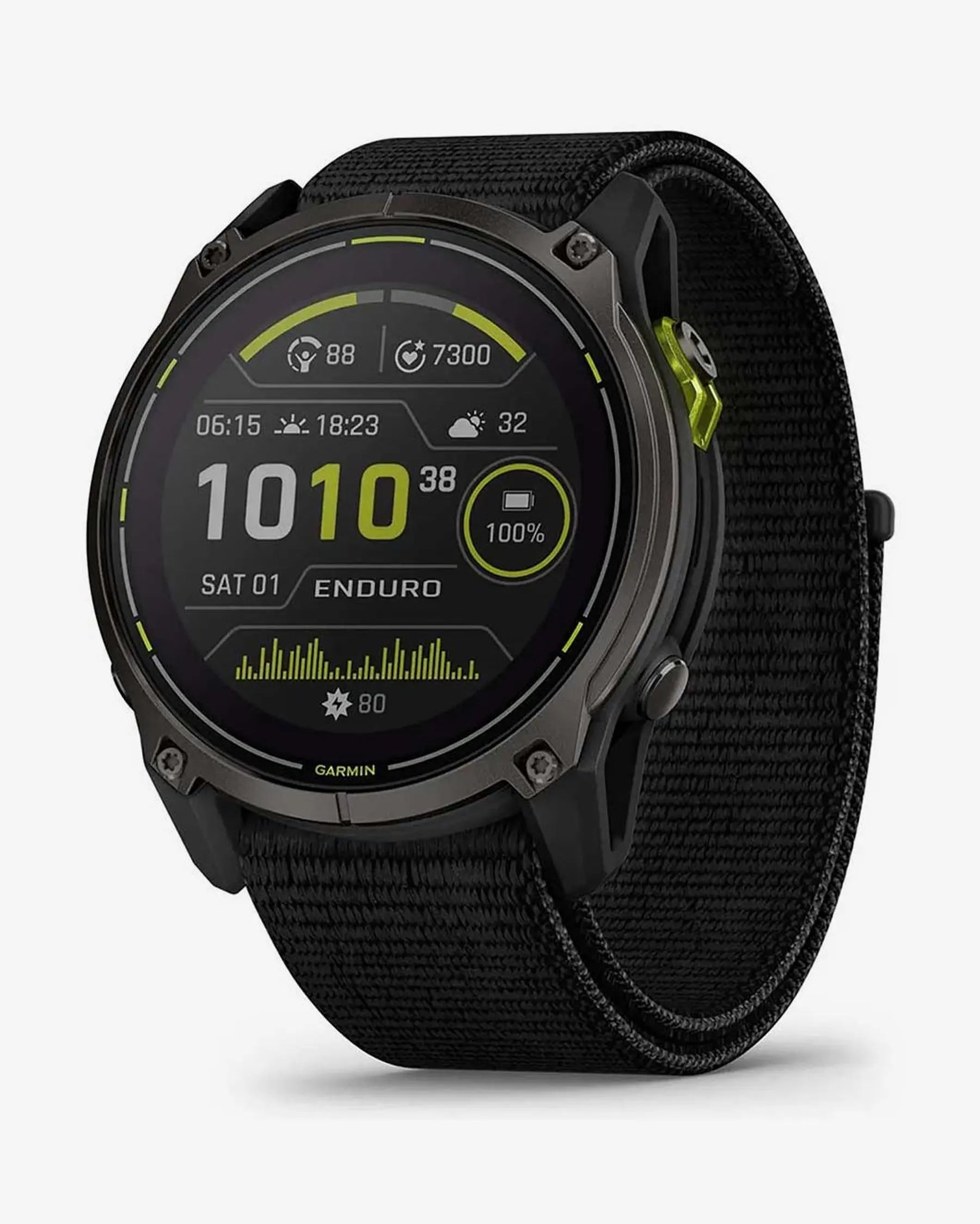 Garmin Enduro 3 Sapphire Solar 51 mm Titanium Carbon Gray Black Strap