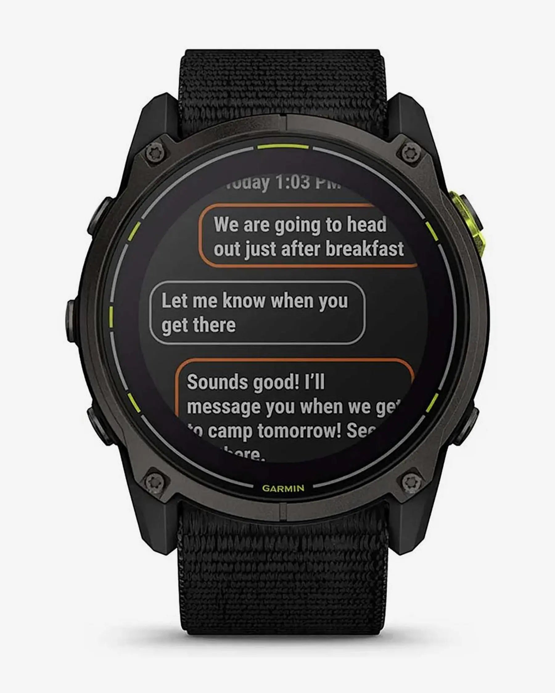 Garmin Enduro 3 Sapphire Solar 51 mm Titanium Carbon Gray Black Strap