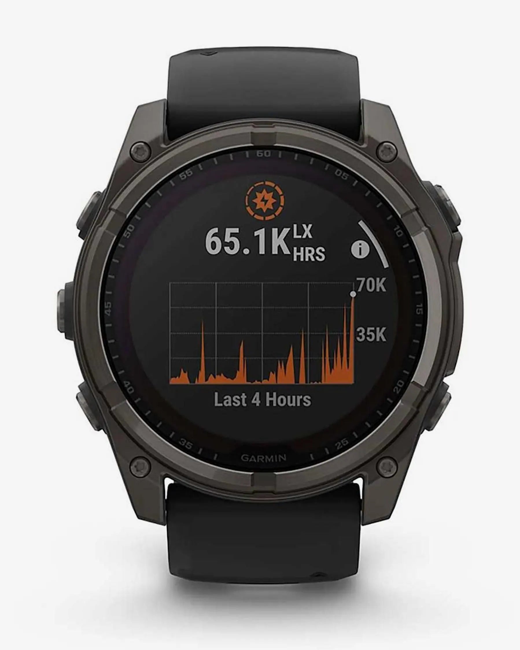 Garmin Fenix 8 Sapphire Solar 51 mm Titanium Carbon Gray Black Strap