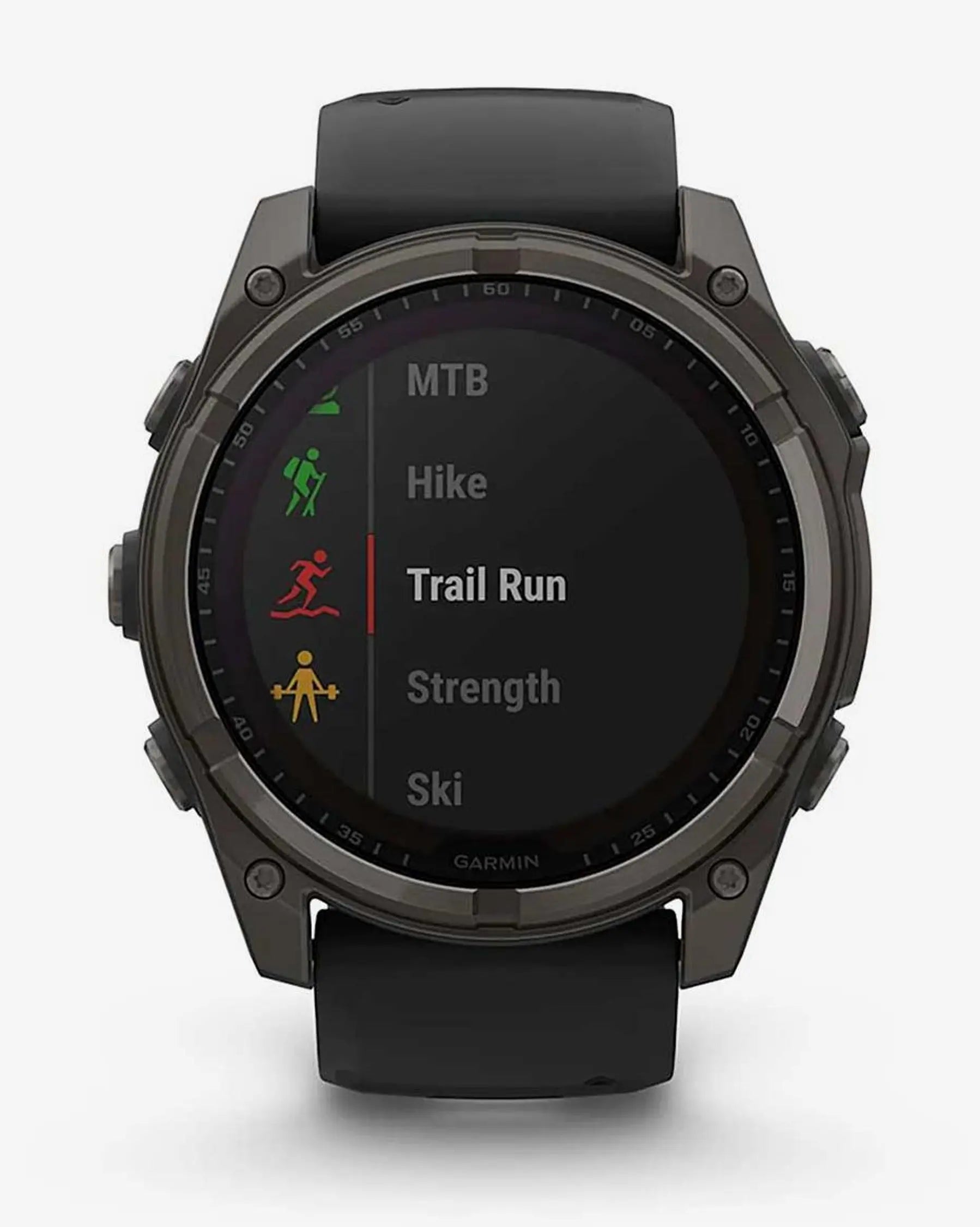 Garmin Fenix 8 Sapphire Solar 51 mm Titanium Carbon Gray Black Strap