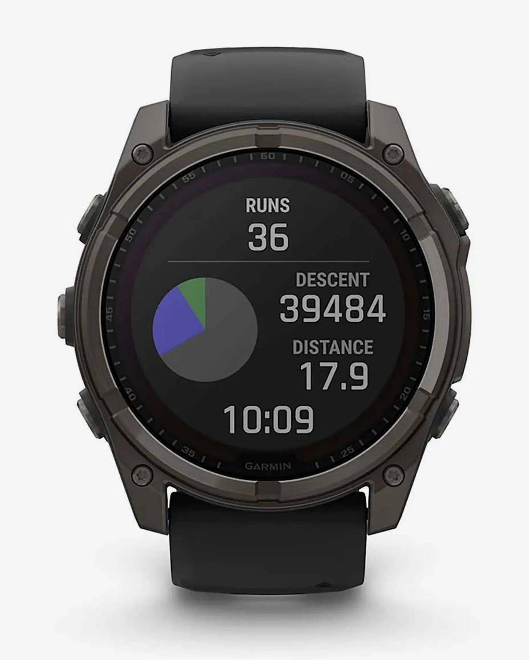 Garmin Fenix 8 Sapphire Solar 51 mm Titanium Carbon Gray Black Strap