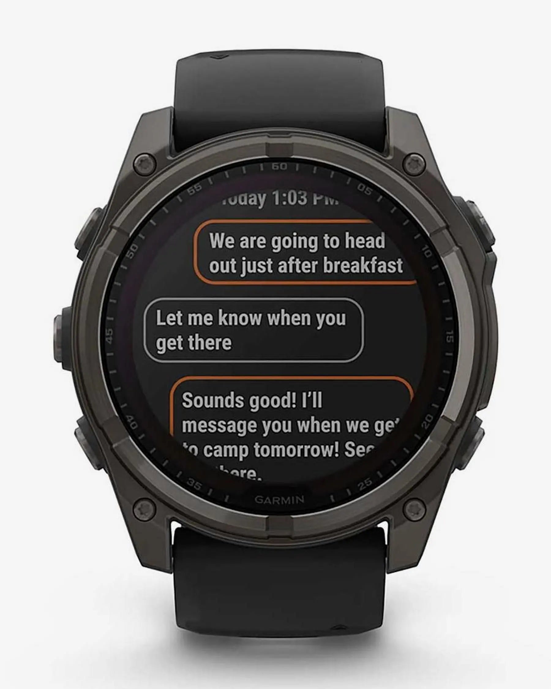 Garmin Fenix 8 Sapphire Solar 51 mm Titanium Carbon Gray Black Strap