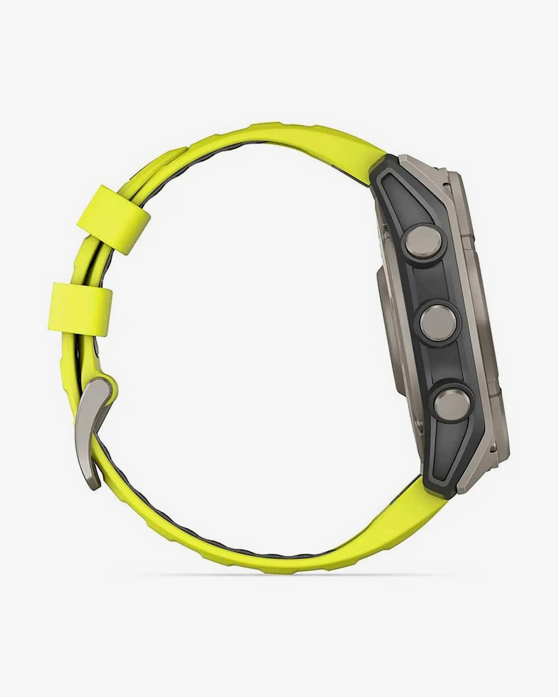 Garmin Fenix 8 Sapphire Solar 51 mm, Titangrau mit gelbem Armband