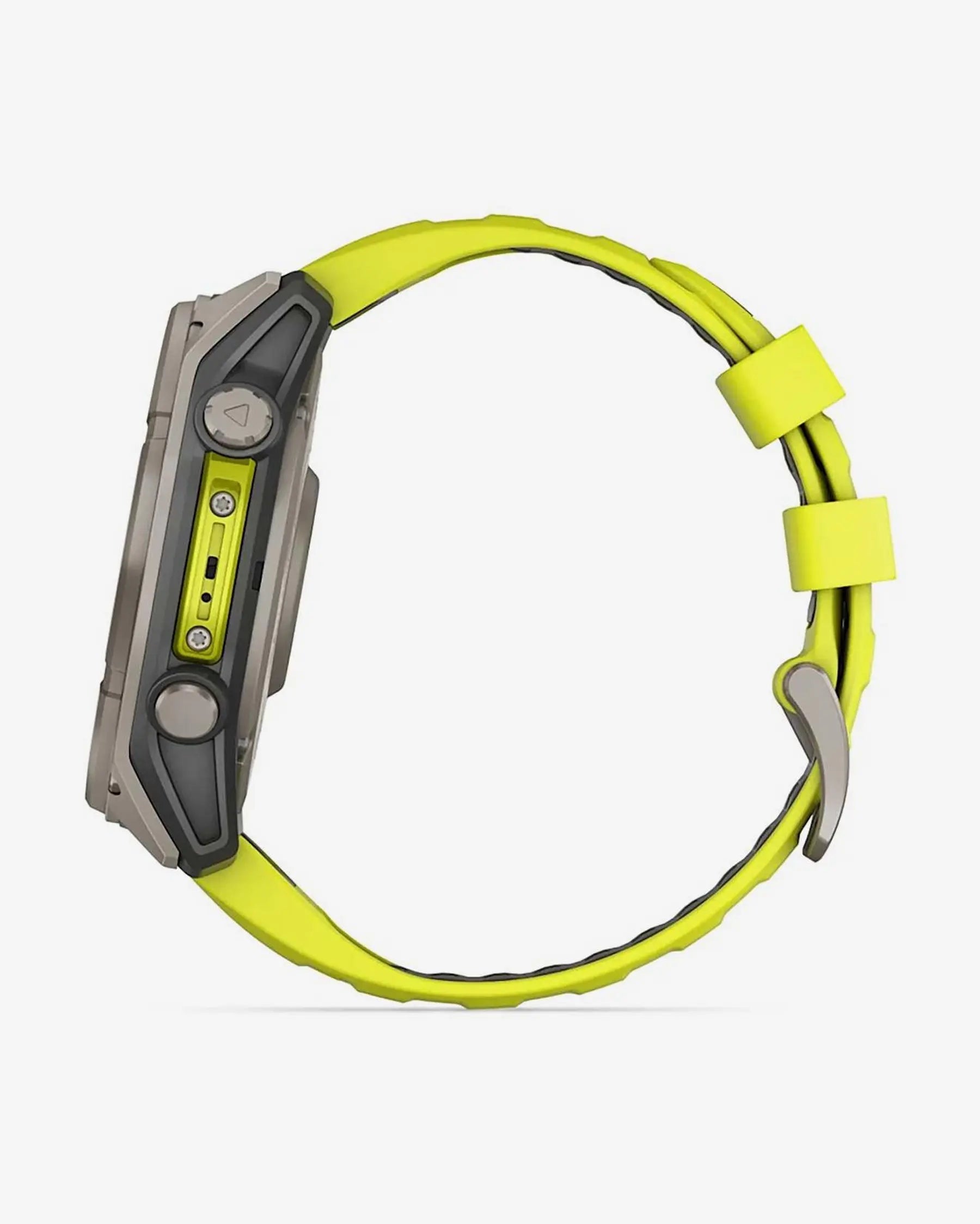 Garmin Fenix 8 Sapphire Solar 51 mm, Titangrau mit gelbem Armband