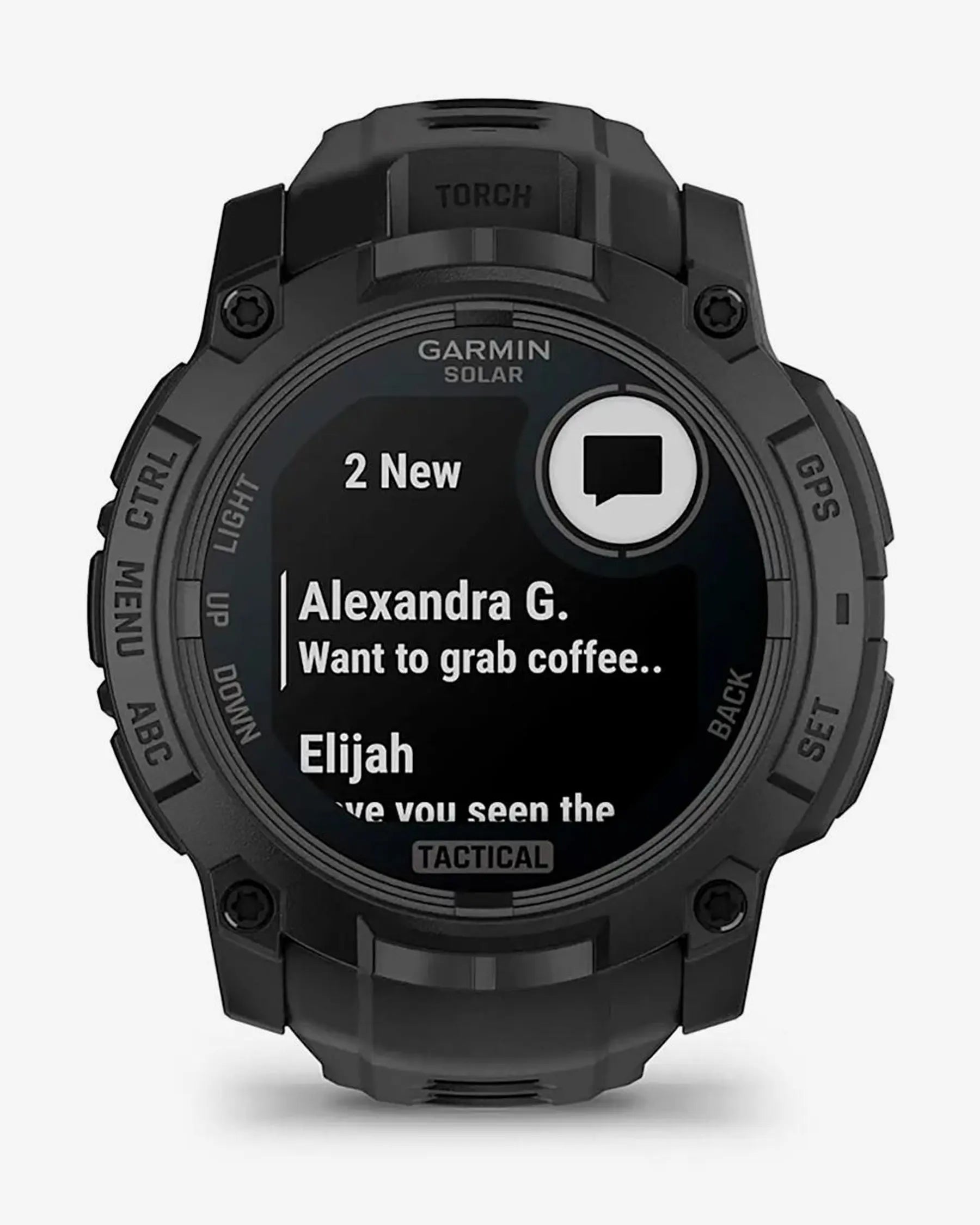 Garmin Instinct 3 Solar 50 mm Tactical Edition mit schwarzem Armband