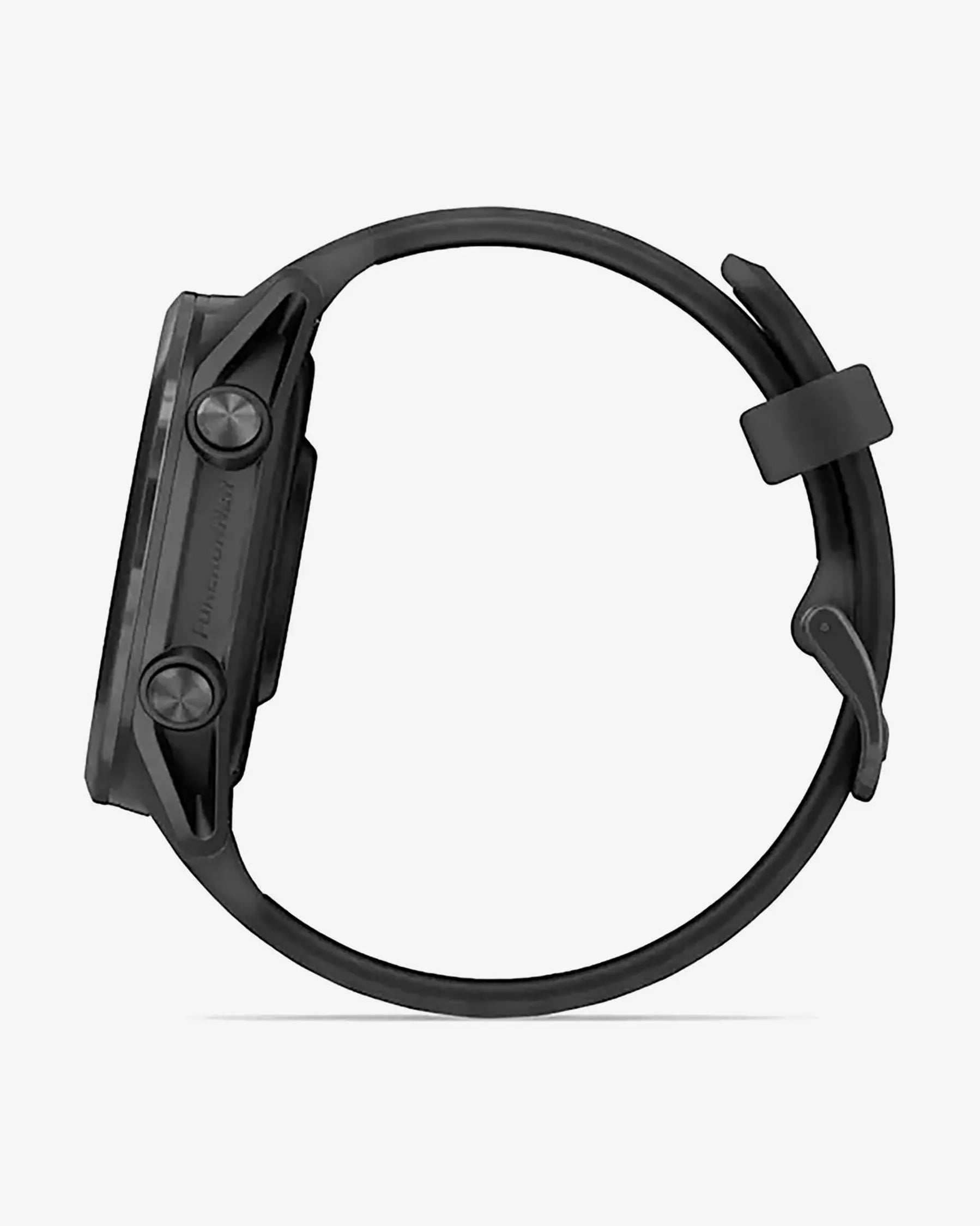 Die Garmin Forerunner 570 – 42 mm Dunkelgrau mit schwarzem Armband