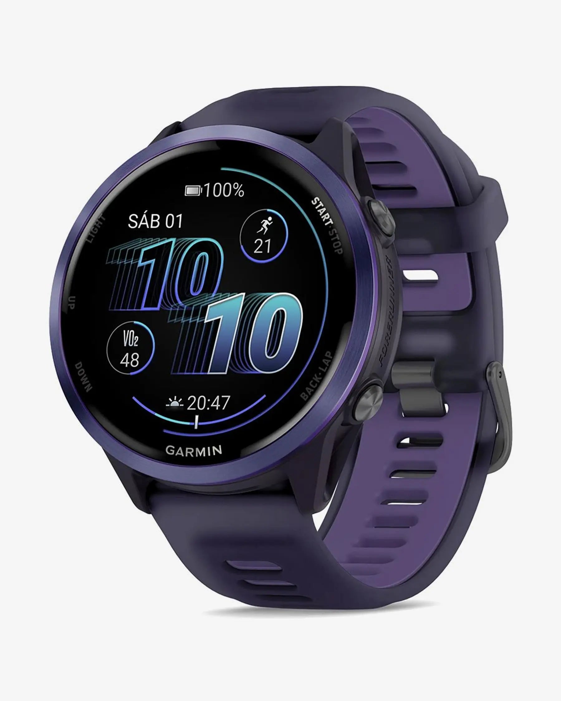Garmin Forerunner 570 - 47 mm violett-lila Armband