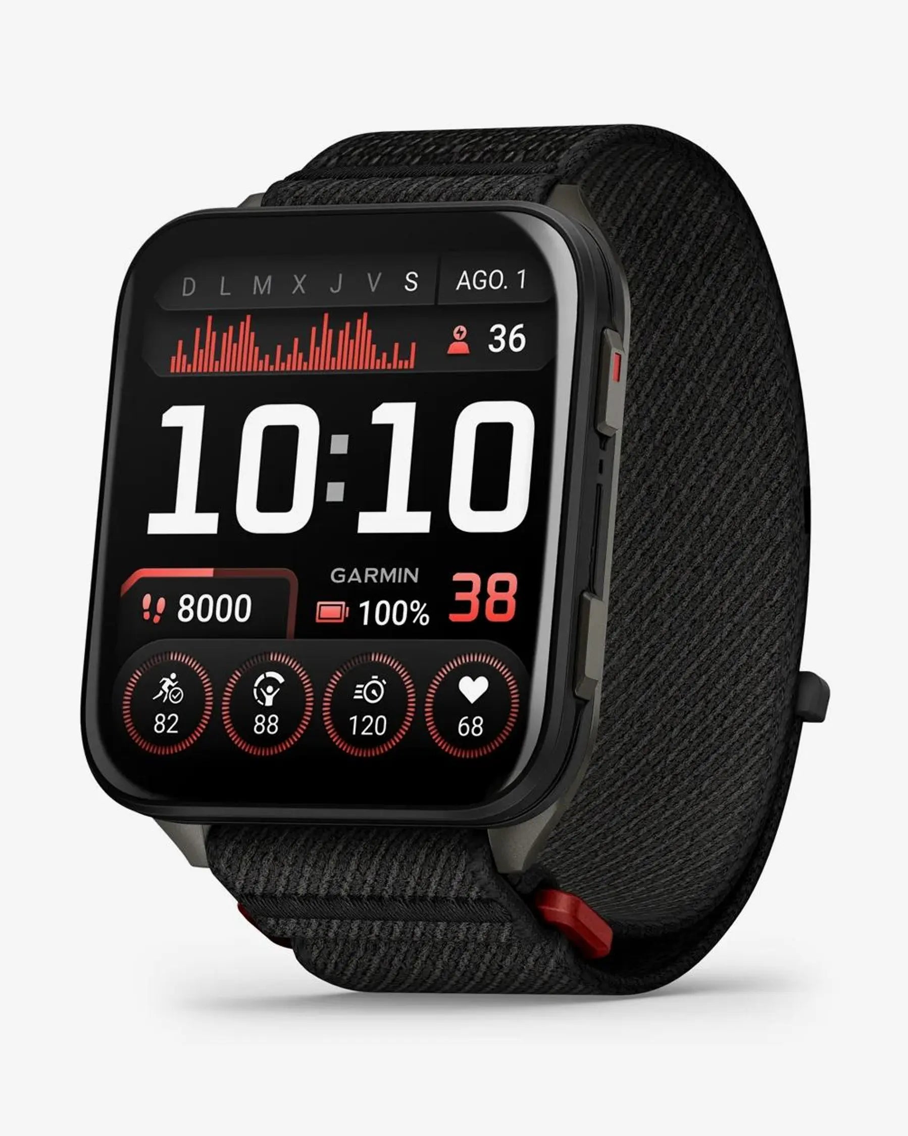 Garmin Venu X1 in Schwarz mit schwarzem Armband
