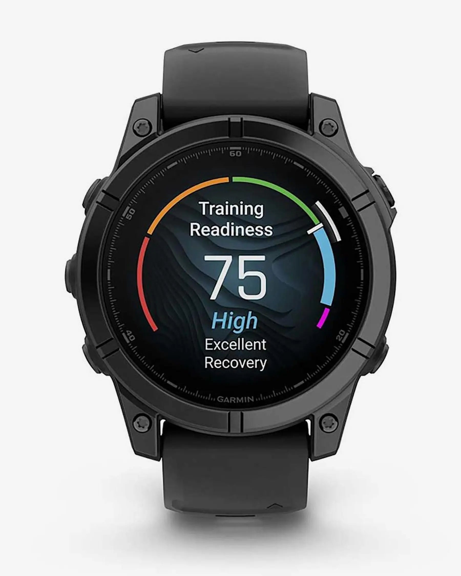 Garmin Fenix E, Edelstahl, 47 mm, Schiefergrau, schwarzes Armband