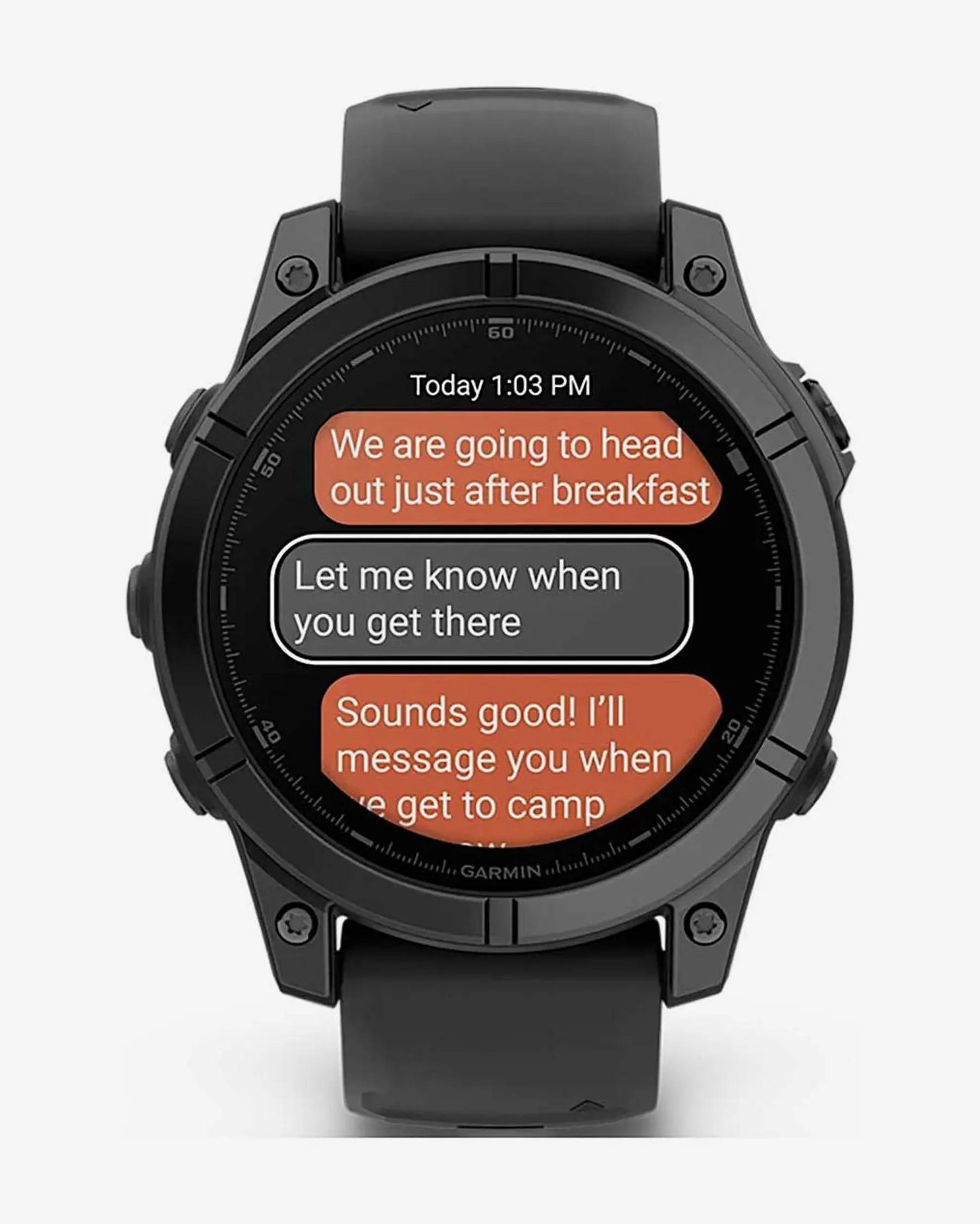 Garmin Fenix E, Edelstahl, 47 mm, Schiefergrau, schwarzes Armband